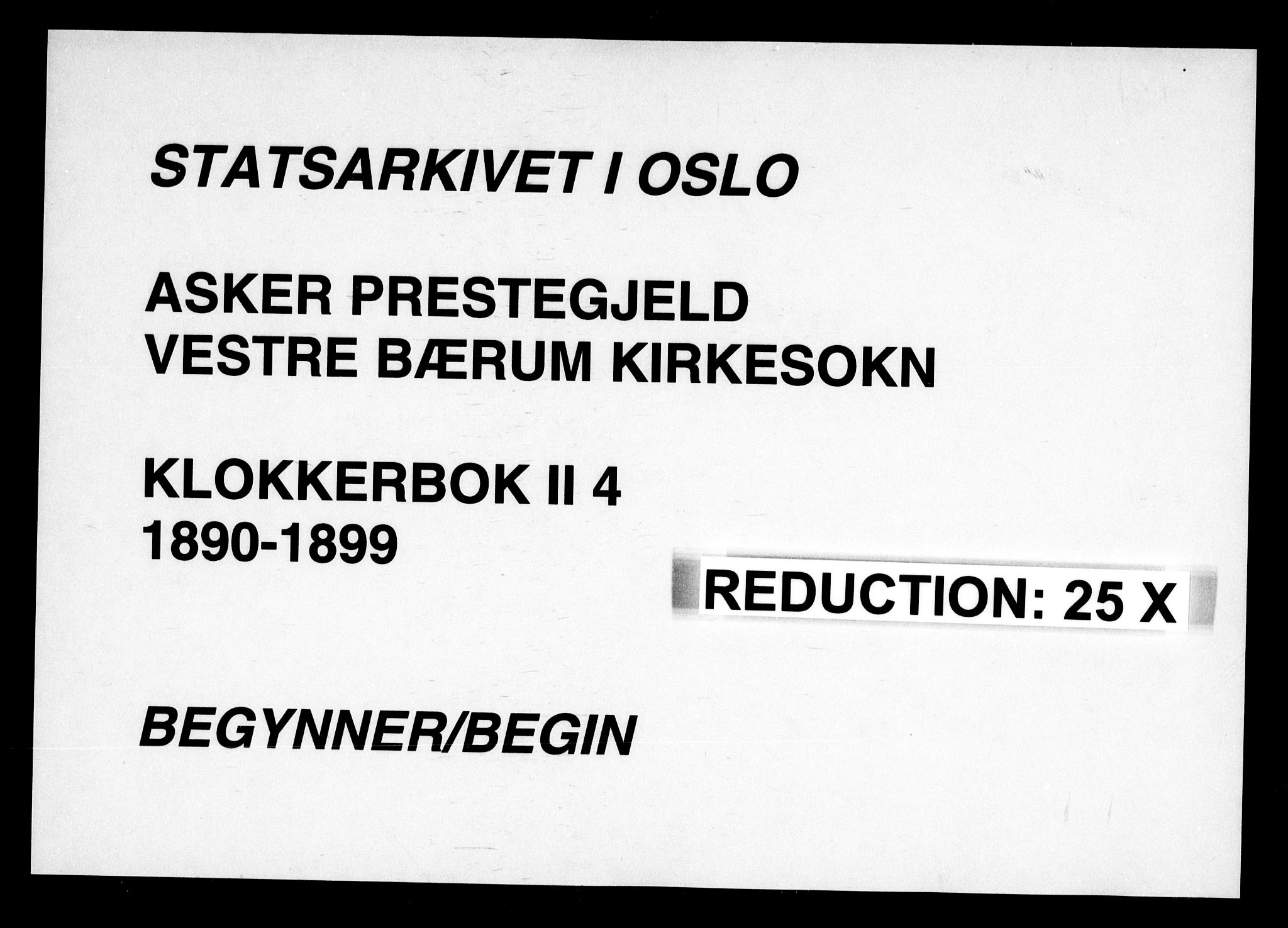 Asker prestekontor Kirkebøker, AV/SAO-A-10256a/G/Gb/L0004: Parish register (copy) no. II 4, 1890-1899