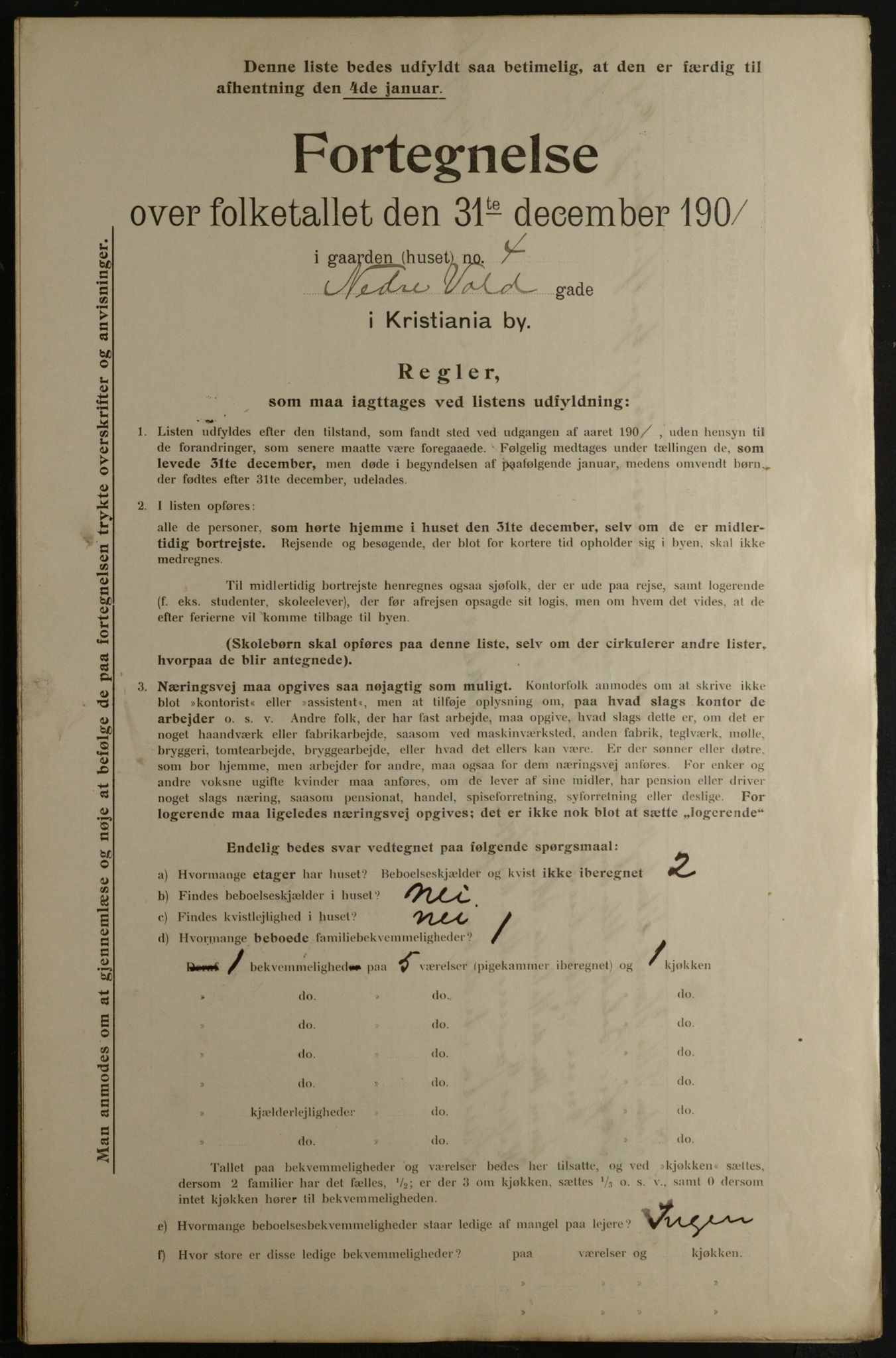 OBA, Municipal Census 1901 for Kristiania, 1901, p. 10679