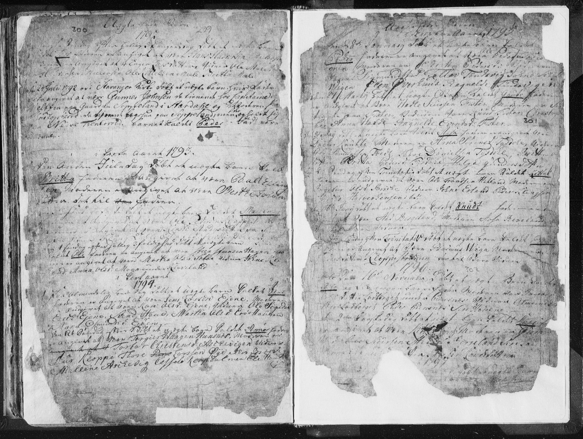 Hjelmeland sokneprestkontor, AV/SAST-A-101843/01/IV/L0001: Parish register (official) no. A 1, 1760-1799, p. 300-301