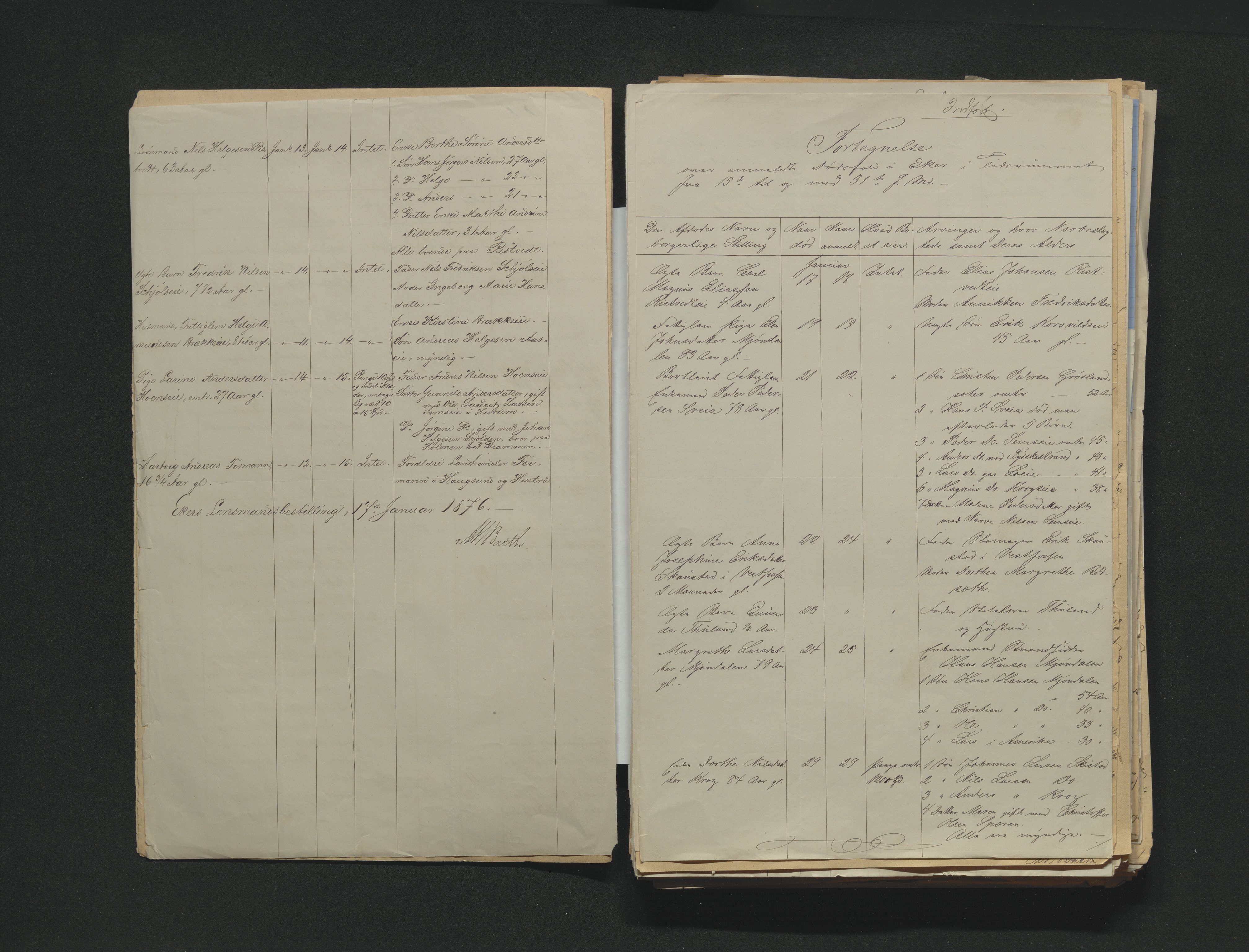 Eiker, Modum og Sigdal sorenskriveri, AV/SAKO-A-123/H/Ha/Hab/L0014: Dødsfallsmeldinger, 1874-1877, p. 360