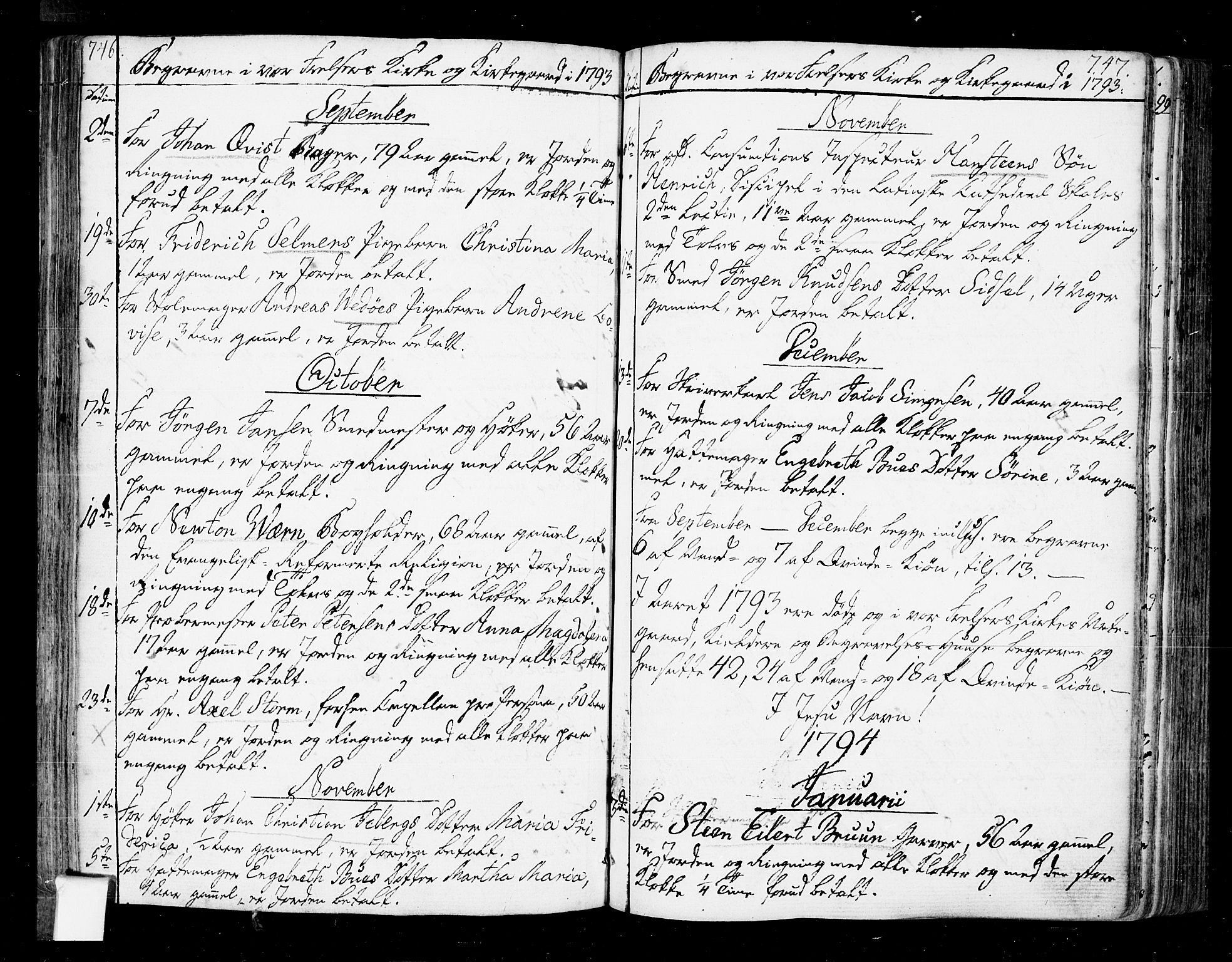 Oslo domkirke Kirkebøker, SAO/A-10752/F/Fa/L0005: Parish register (official) no. 5, 1787-1806, p. 746-747