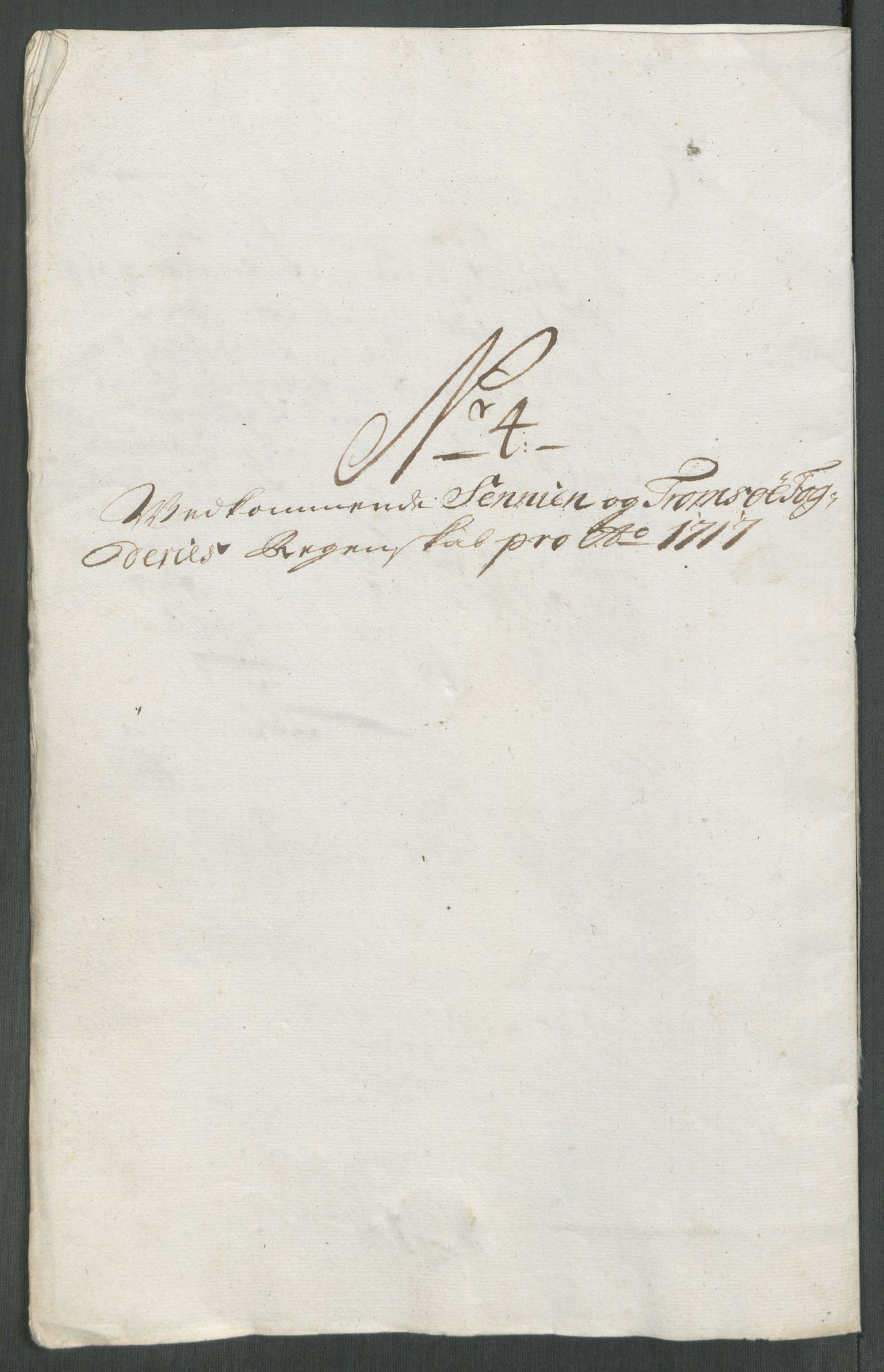 Rentekammeret inntil 1814, Reviderte regnskaper, Fogderegnskap, AV/RA-EA-4092/R68/L4763: Fogderegnskap Senja og Troms, 1717, p. 99