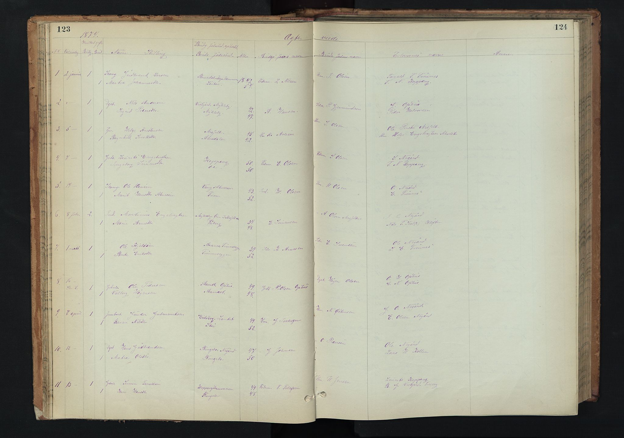 Stor-Elvdal prestekontor, AV/SAH-PREST-052/H/Ha/Hab/L0002: Parish register (copy) no. 2, 1860-1894, p. 123-124