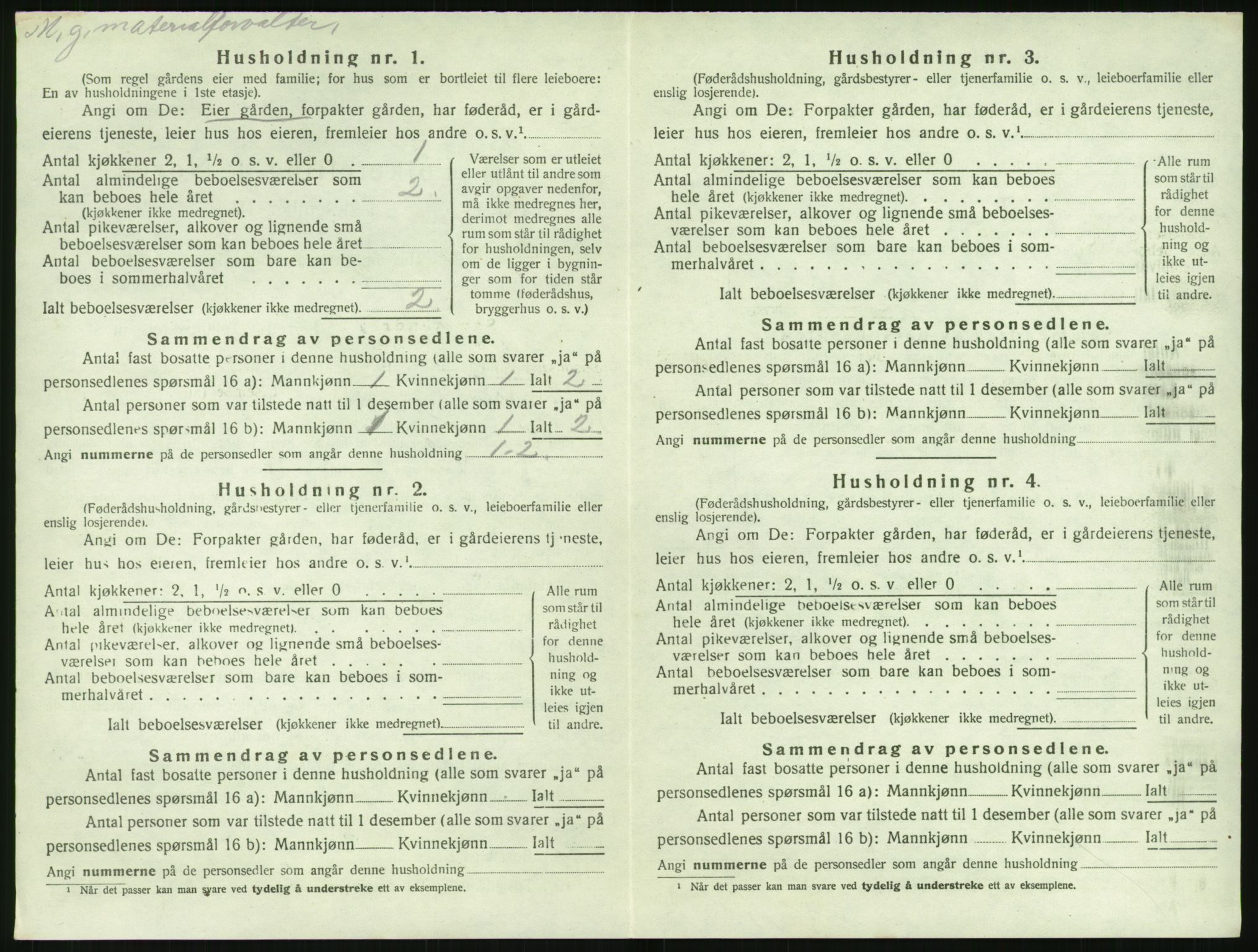 SAK, 1920 census for Øyestad, 1920, p. 973