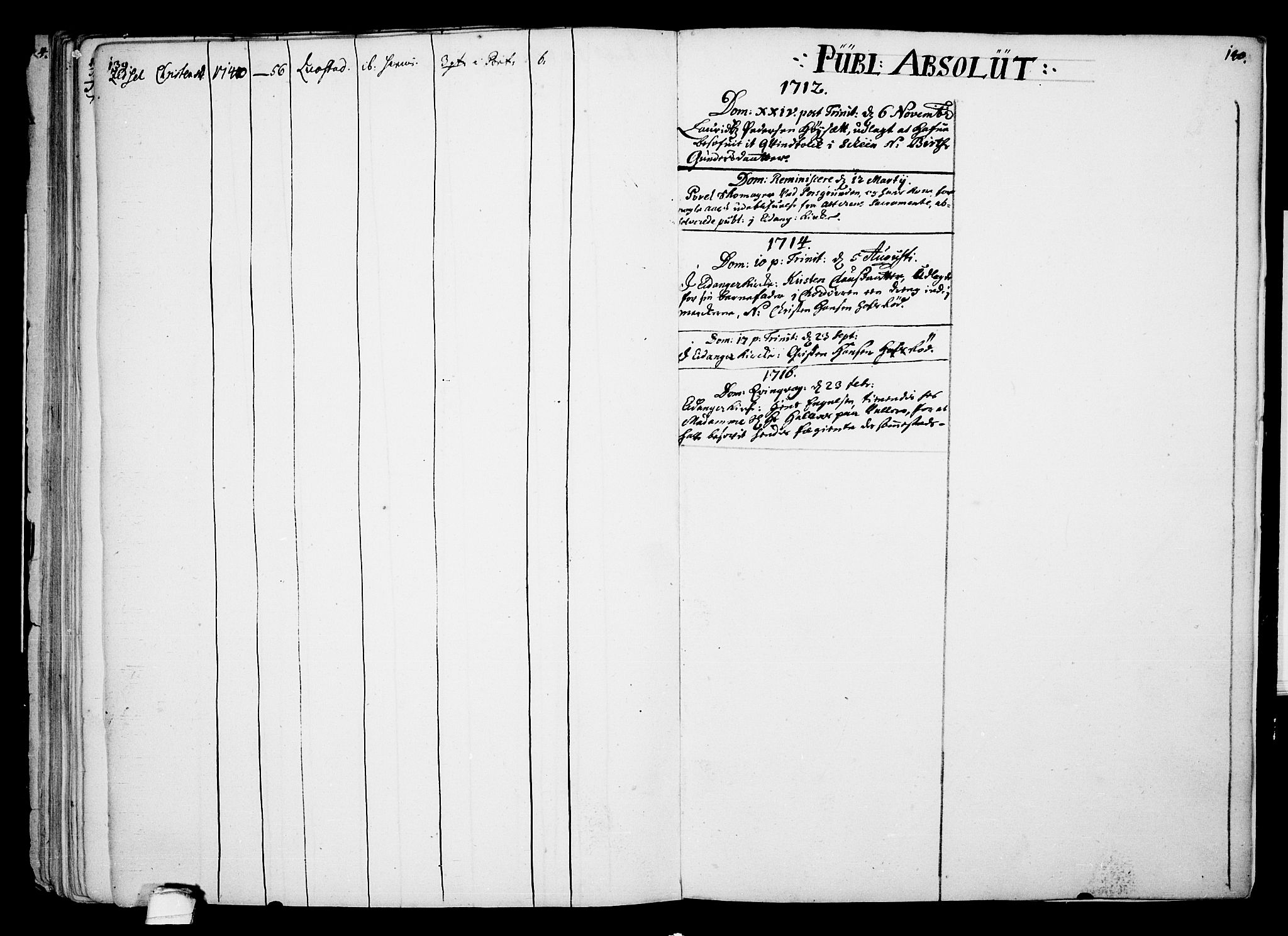 Eidanger kirkebøker, SAKO/A-261/F/Fa/L0002: Parish register (official) no. 2, 1712-1720, p. 139-140