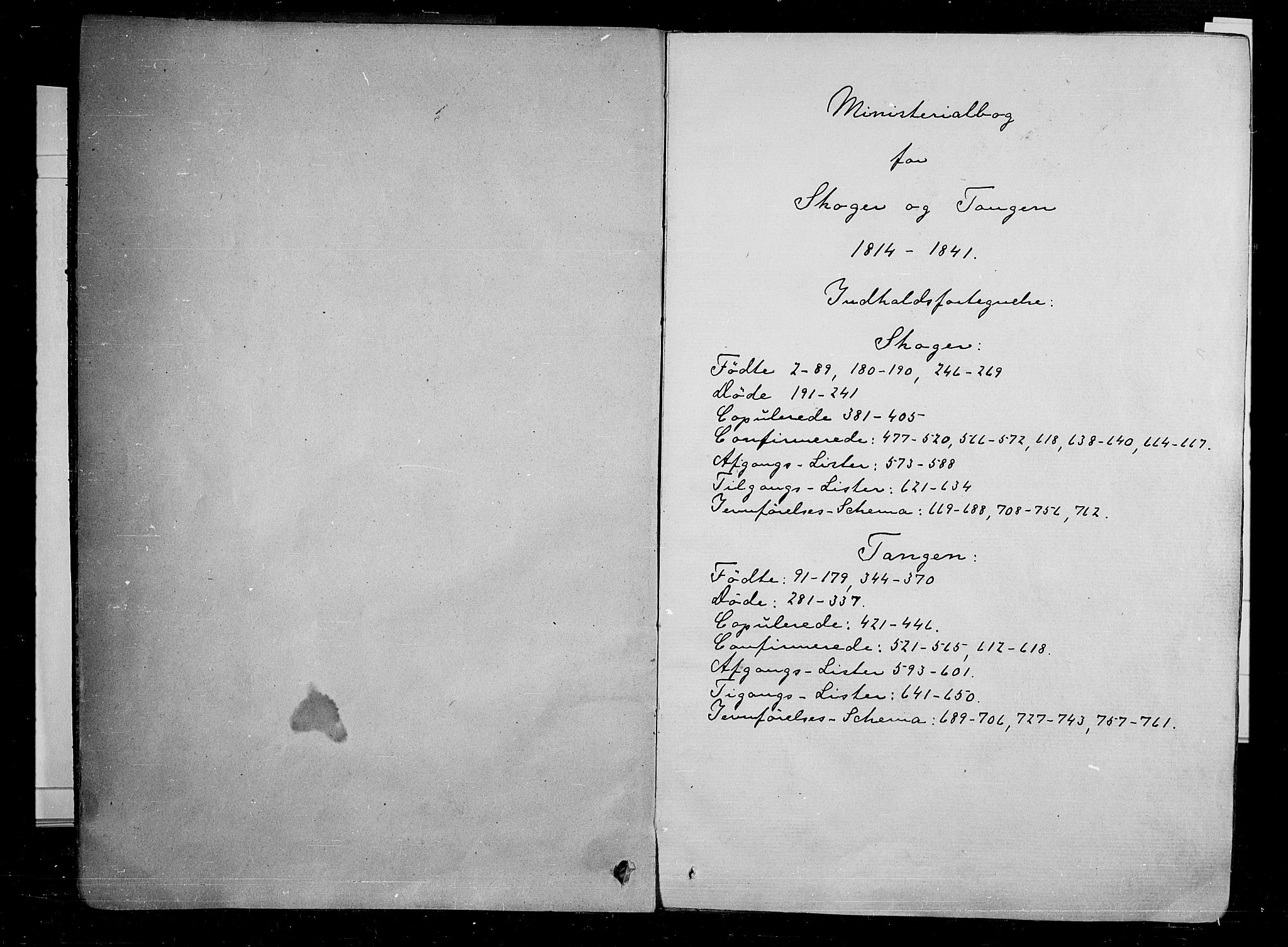 Skoger kirkebøker, SAKO/A-59/F/Fa/L0002: Parish register (official) no. I 2 /1, 1814-1842