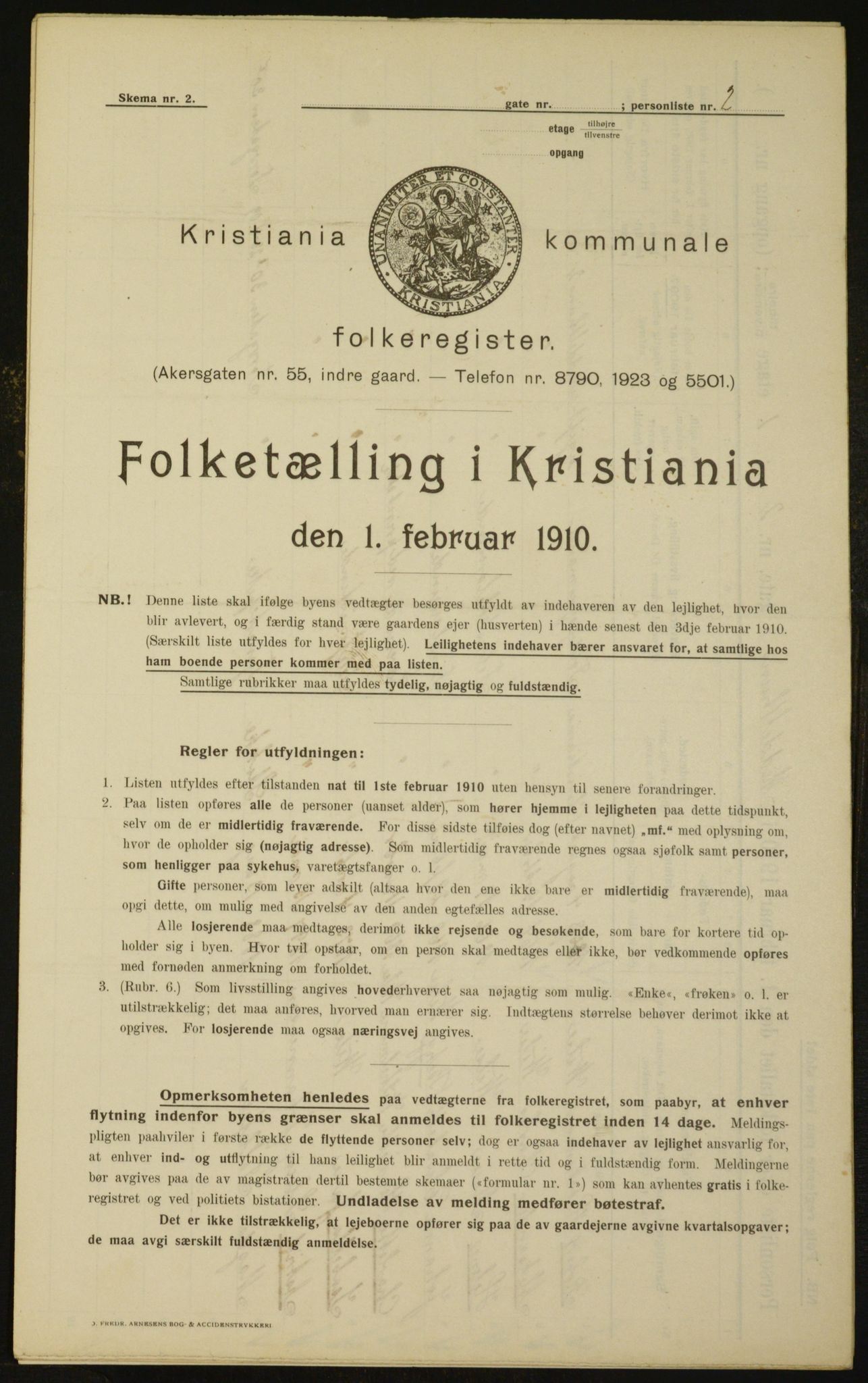 OBA, Municipal Census 1910 for Kristiania, 1910, p. 63219