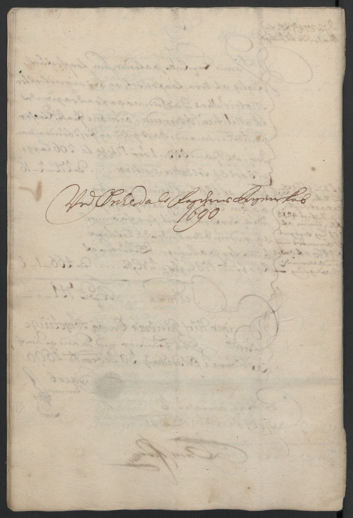 Rentekammeret inntil 1814, Reviderte regnskaper, Fogderegnskap, AV/RA-EA-4092/R58/L3936: Fogderegnskap Orkdal, 1689-1690, p. 360