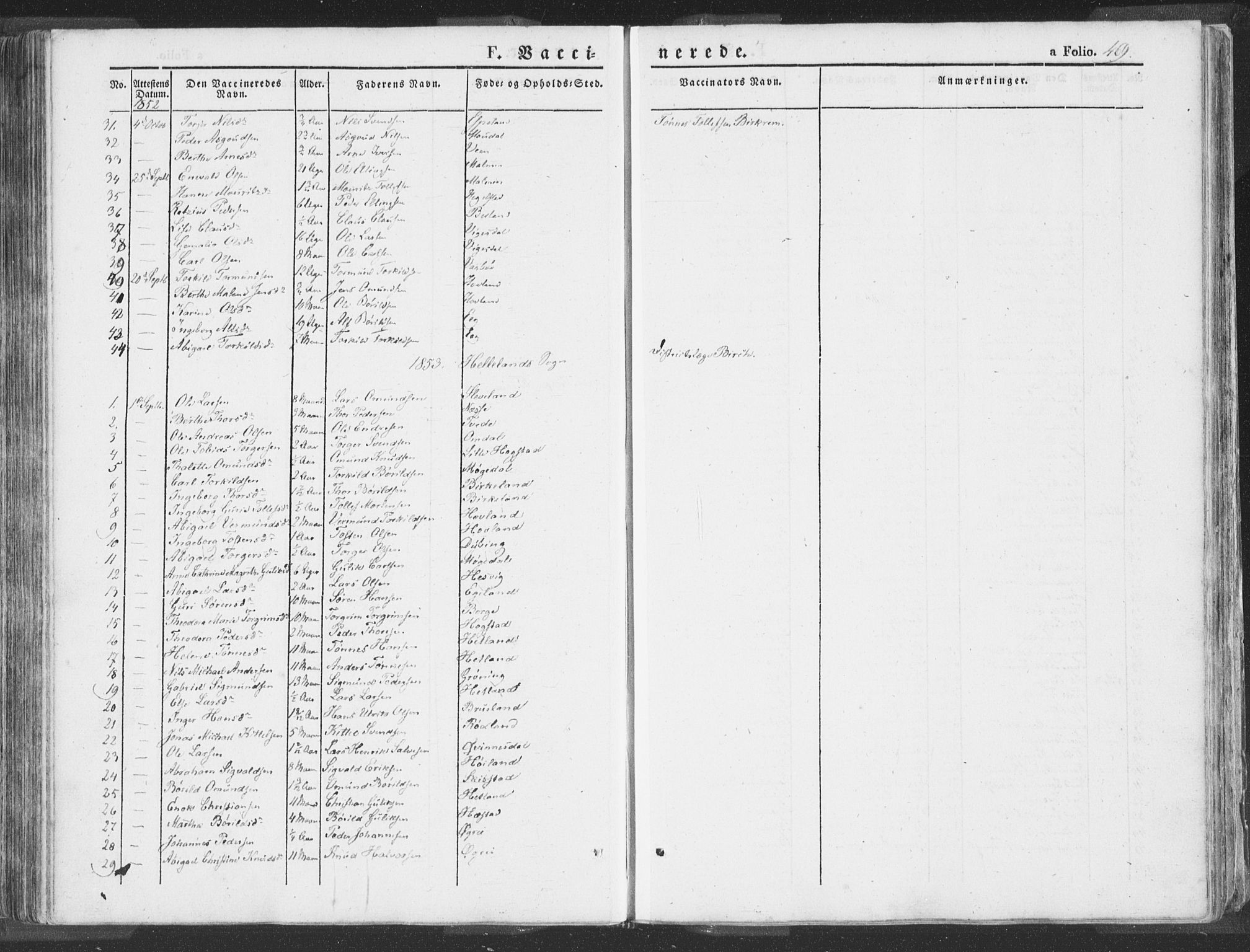 Helleland sokneprestkontor, SAST/A-101810: Parish register (official) no. A 6.2, 1834-1863, p. 469