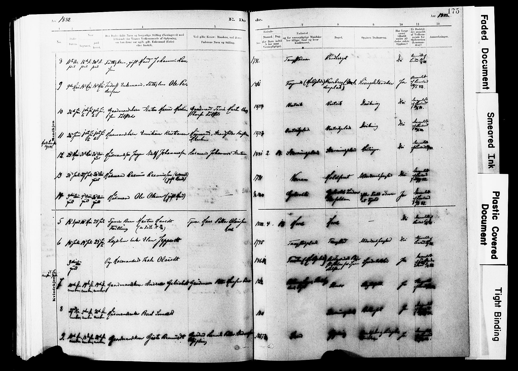 Ministerialprotokoller, klokkerbøker og fødselsregistre - Nord-Trøndelag, SAT/A-1458/744/L0420: Parish register (official) no. 744A04, 1882-1904, p. 175