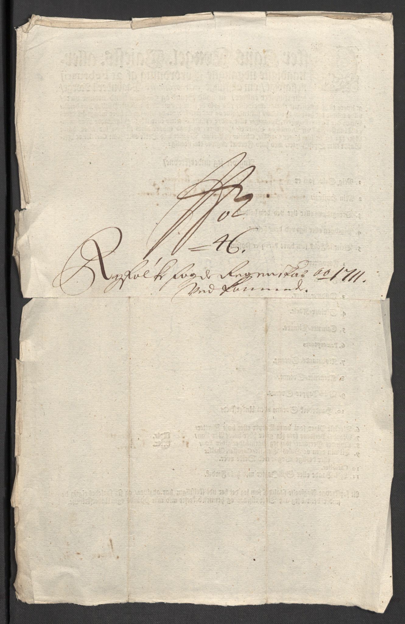 Rentekammeret inntil 1814, Reviderte regnskaper, Fogderegnskap, RA/EA-4092/R47/L2864: Fogderegnskap Ryfylke, 1711, p. 480