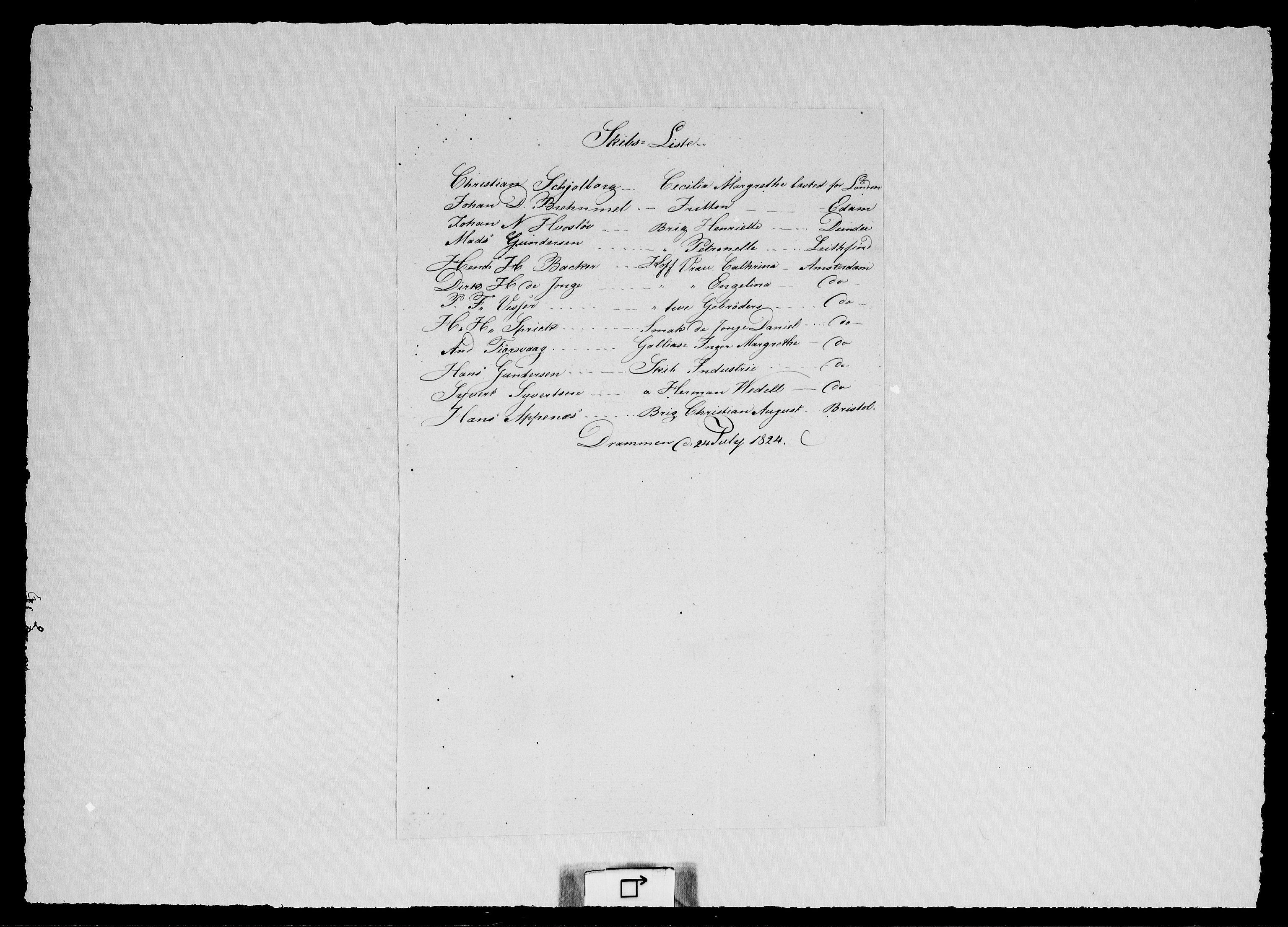 Modums Blaafarveværk, AV/RA-PA-0157/G/Ge/L0314/0002: -- / Auswartiger Bestand, 1824-1848, p. 2