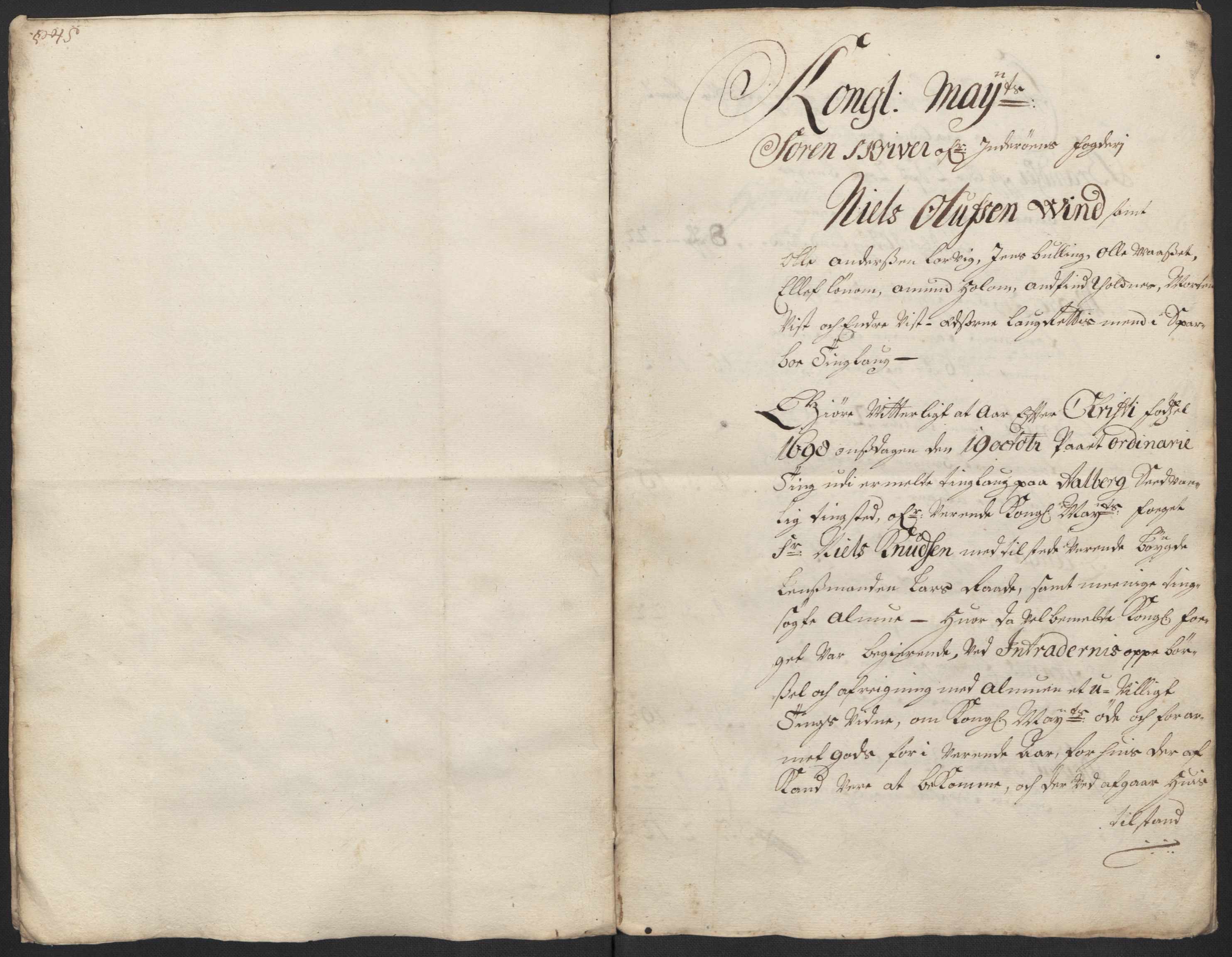 Rentekammeret inntil 1814, Reviderte regnskaper, Fogderegnskap, AV/RA-EA-4092/R63/L4310: Fogderegnskap Inderøy, 1698-1699, p. 216