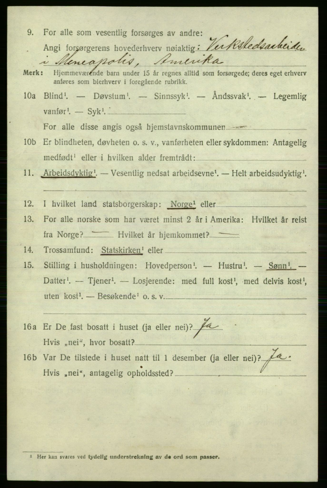 SAO, 1920 census for Fredrikshald, 1920, p. 27638