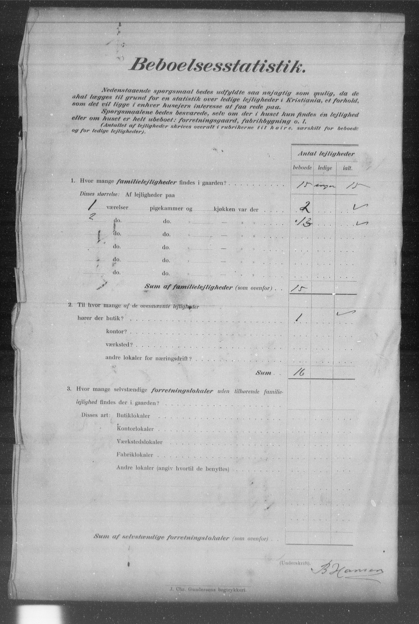 OBA, Municipal Census 1903 for Kristiania, 1903, p. 19514