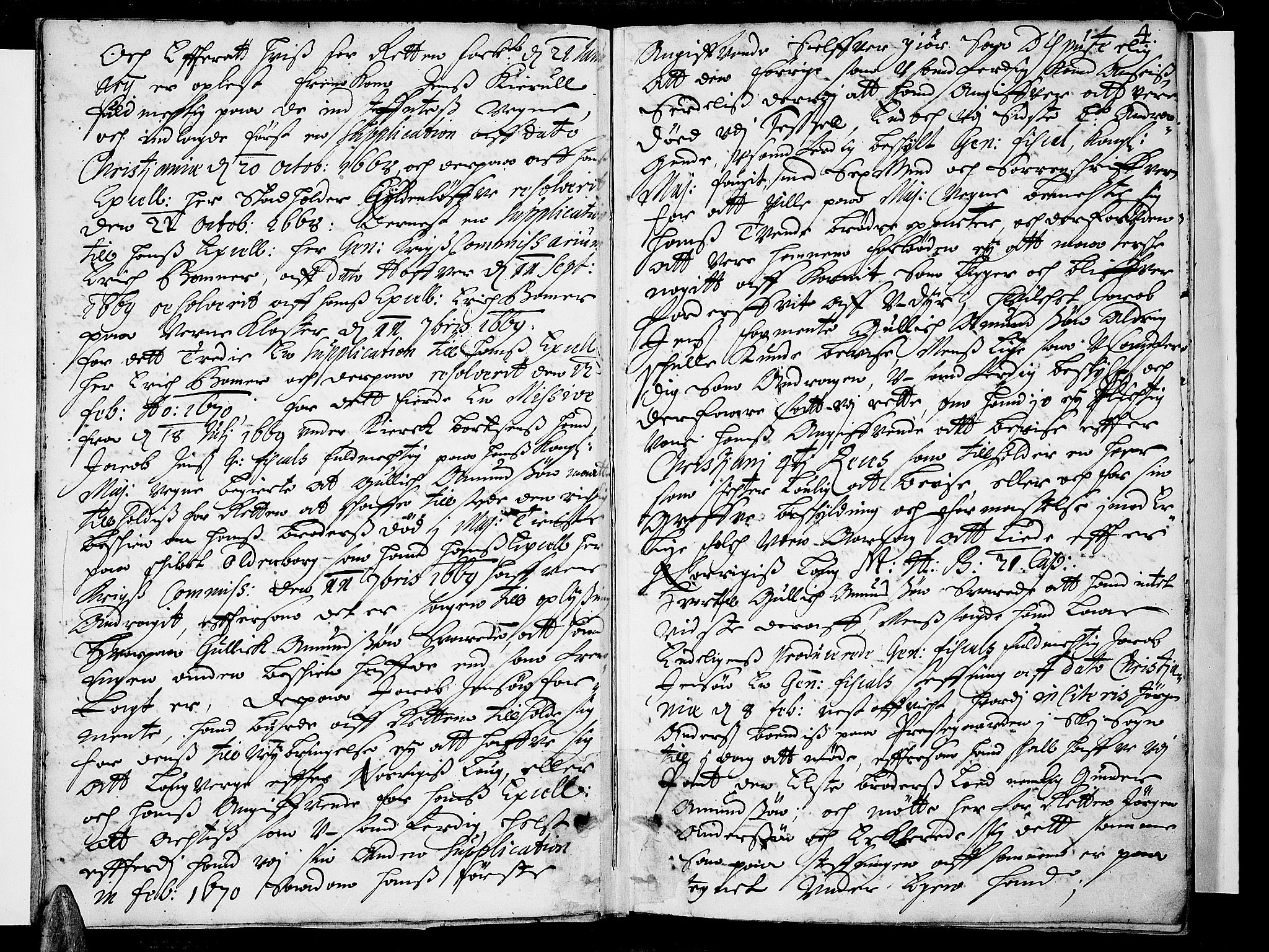 Follo sorenskriveri, AV/SAO-A-10274/F/Fb/Fba/L0010: Tingbok, 1670-1672, p. 3b-4a