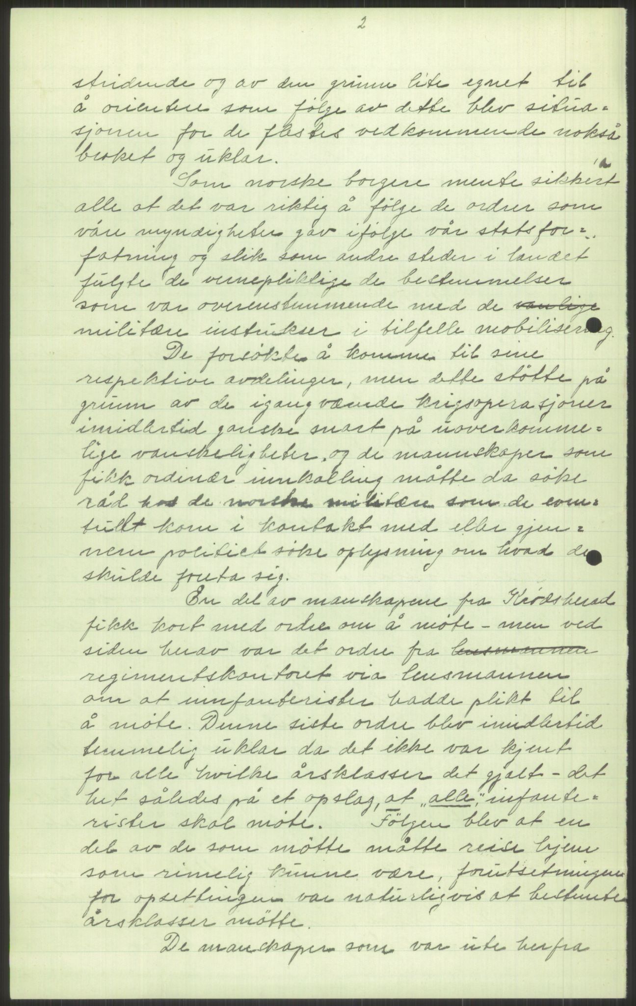 Forsvaret, Forsvarets krigshistoriske avdeling, AV/RA-RAFA-2017/Y/Ya/L0014: II-C-11-31 - Fylkesmenn.  Rapporter om krigsbegivenhetene 1940., 1940, p. 407