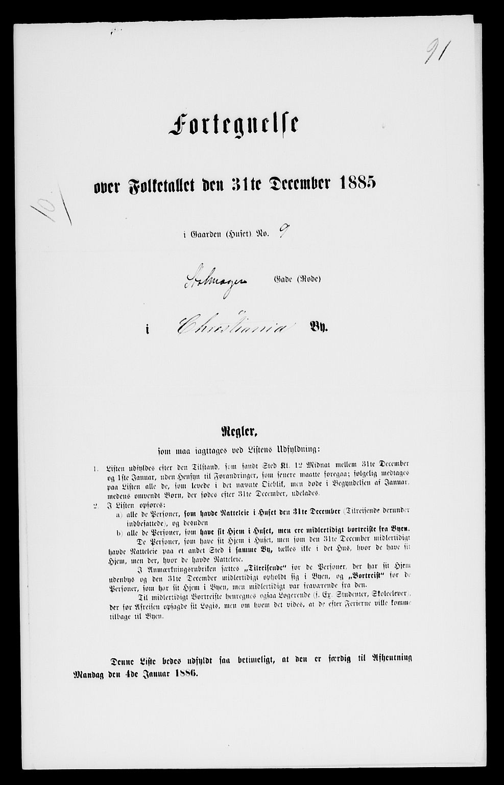 RA, 1885 census for 0301 Kristiania, 1885, p. 11386