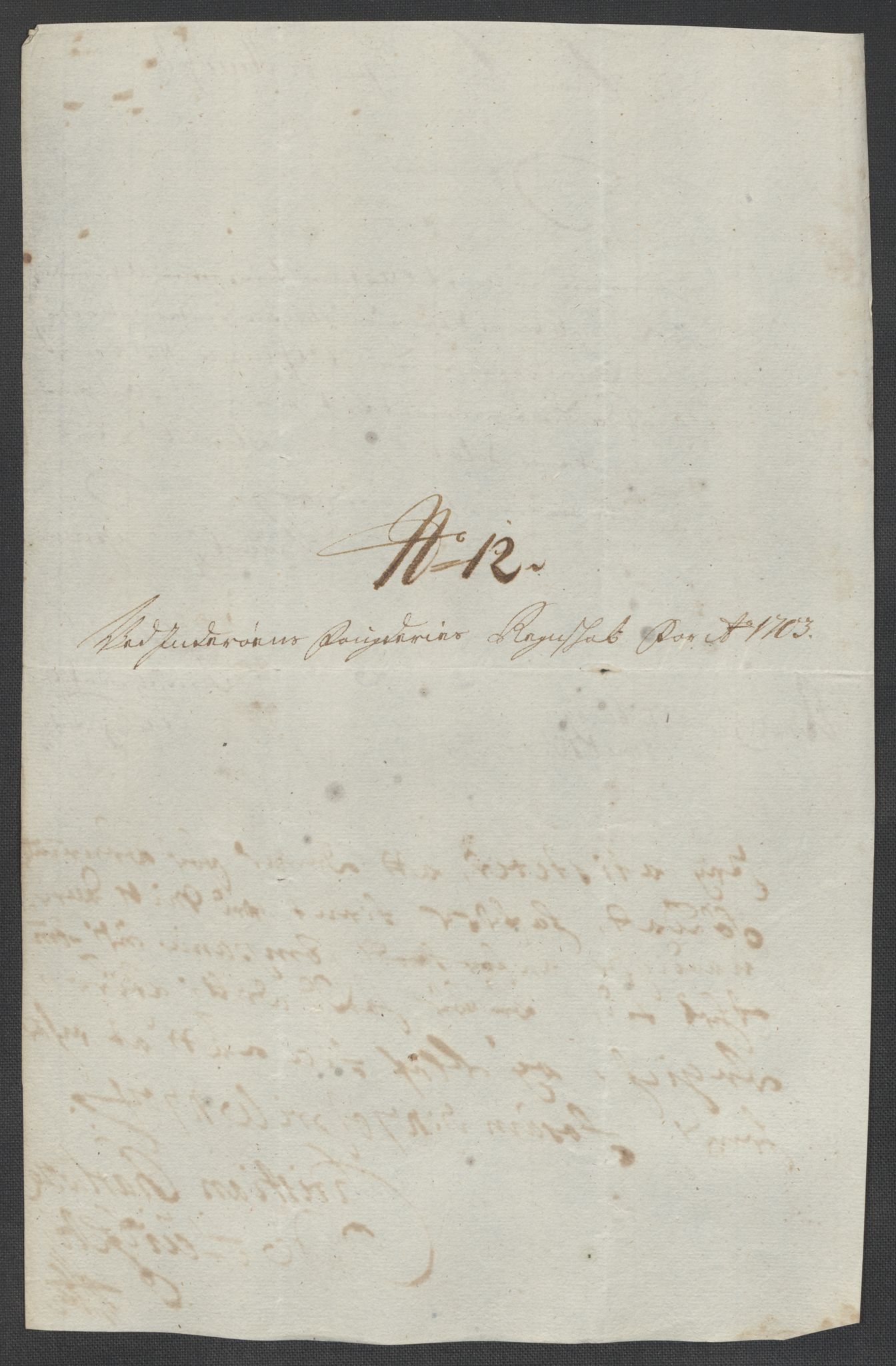 Rentekammeret inntil 1814, Reviderte regnskaper, Fogderegnskap, RA/EA-4092/R63/L4313: Fogderegnskap Inderøy, 1703-1704, p. 227