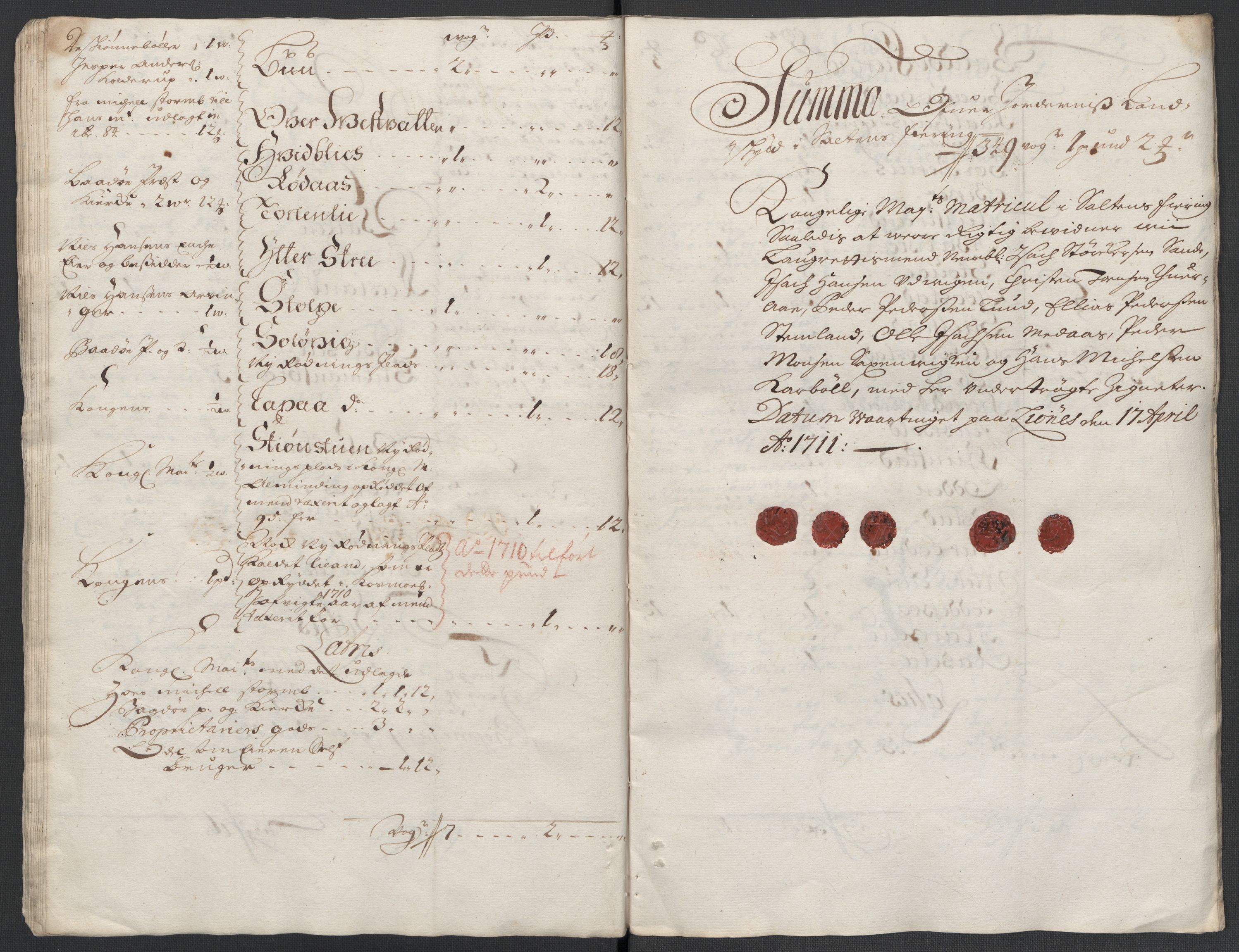 Rentekammeret inntil 1814, Reviderte regnskaper, Fogderegnskap, AV/RA-EA-4092/R66/L4582: Fogderegnskap Salten, 1711-1712, p. 35