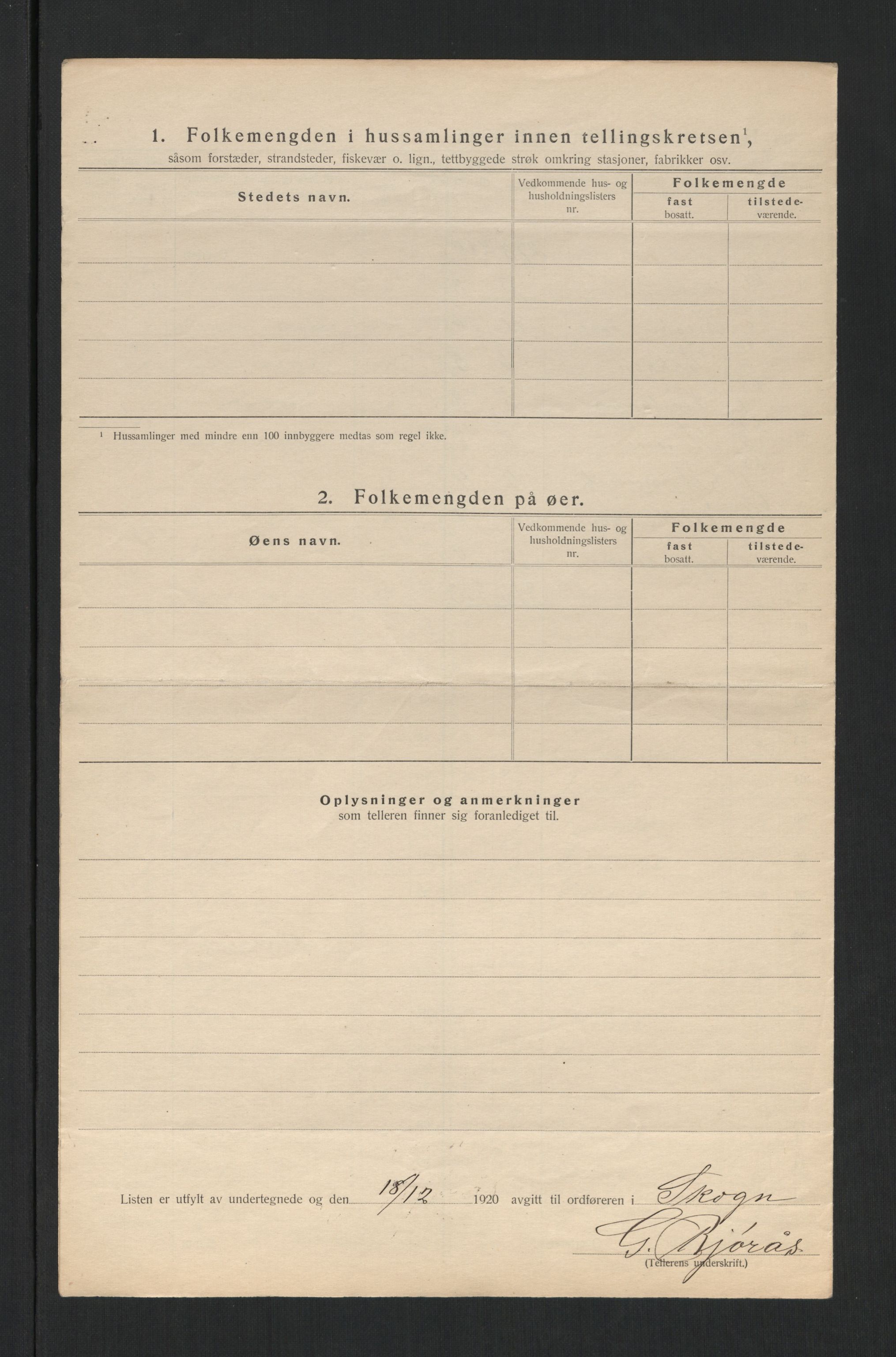 SAT, 1920 census for Skogn, 1920, p. 26