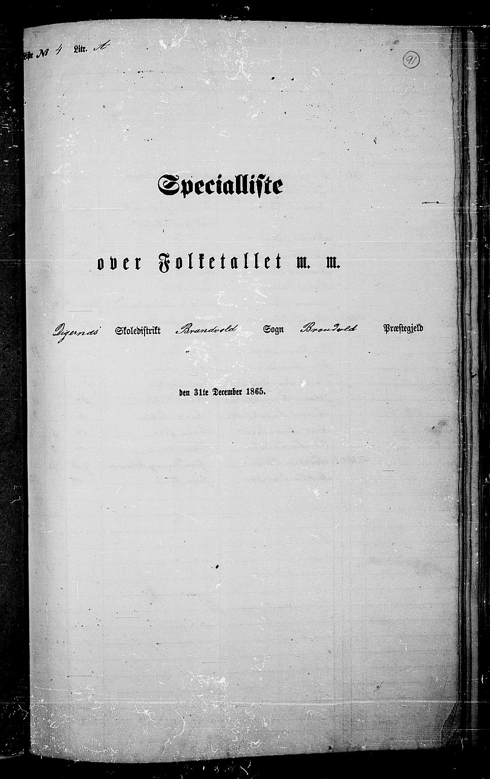 RA, 1865 census for Brandval, 1865, p. 77
