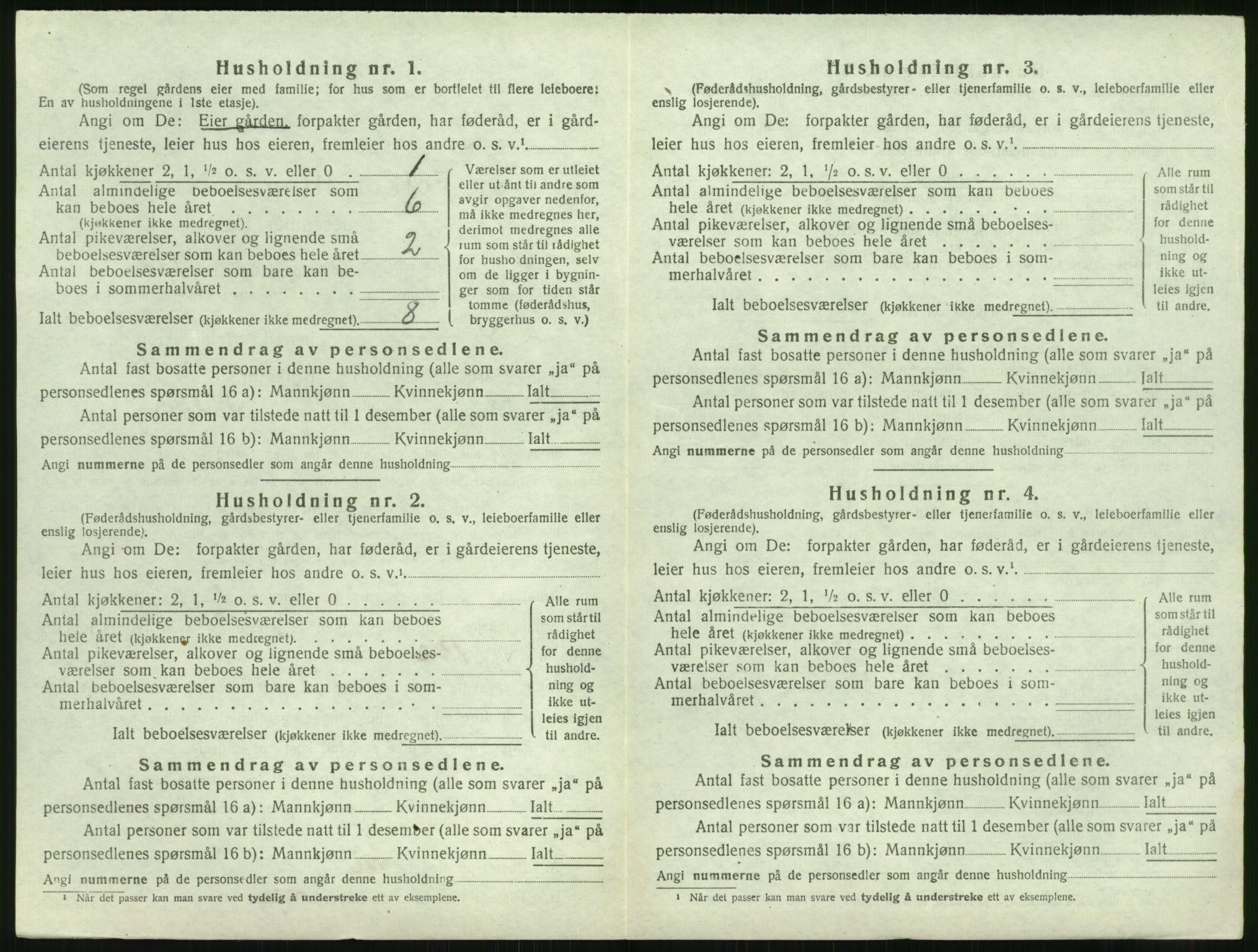 SAK, 1920 census for Dypvåg, 1920, p. 768