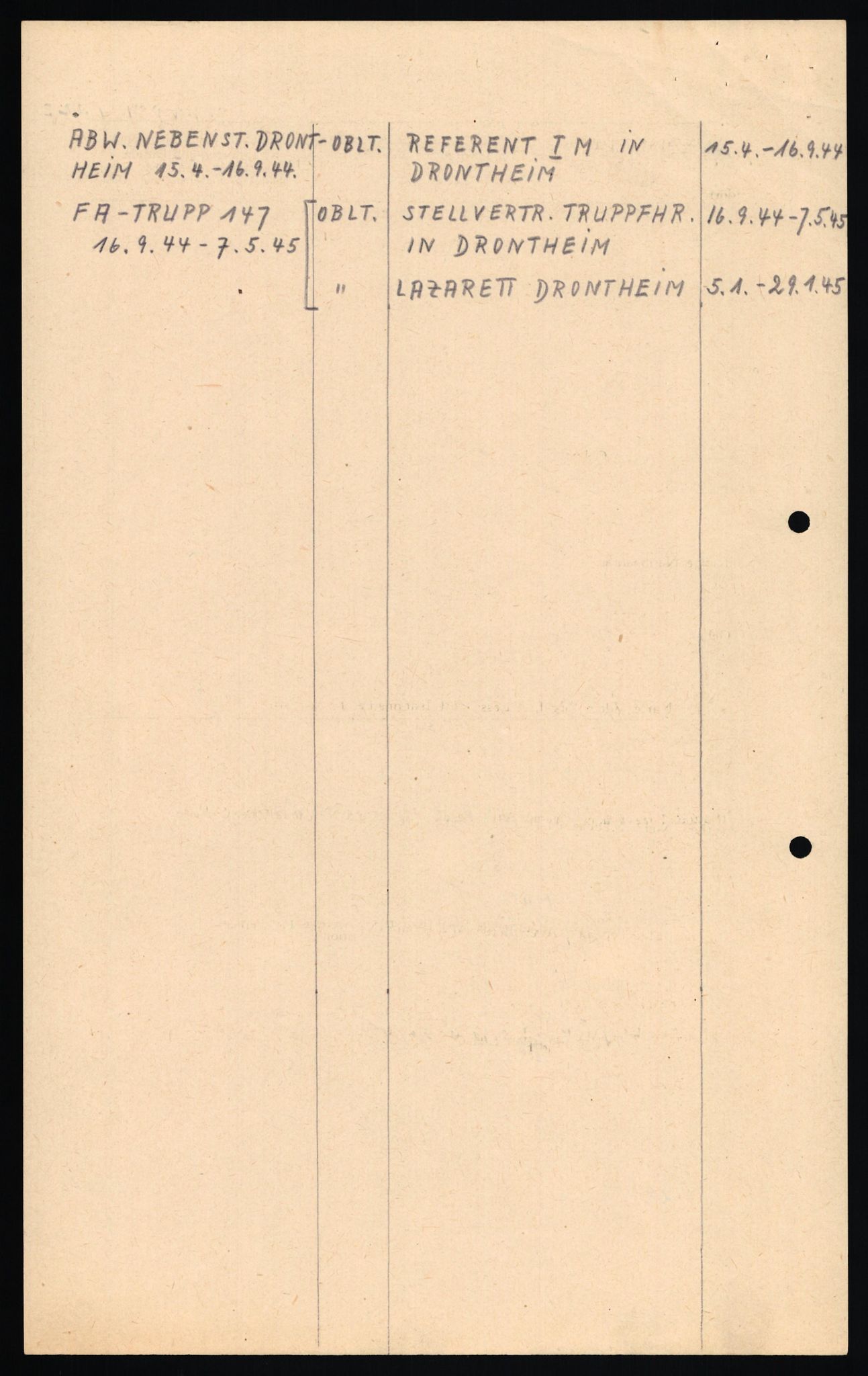 Forsvaret, Forsvarets overkommando II, AV/RA-RAFA-3915/D/Db/L0034: CI Questionaires. Tyske okkupasjonsstyrker i Norge. Tyskere., 1945-1946, p. 221