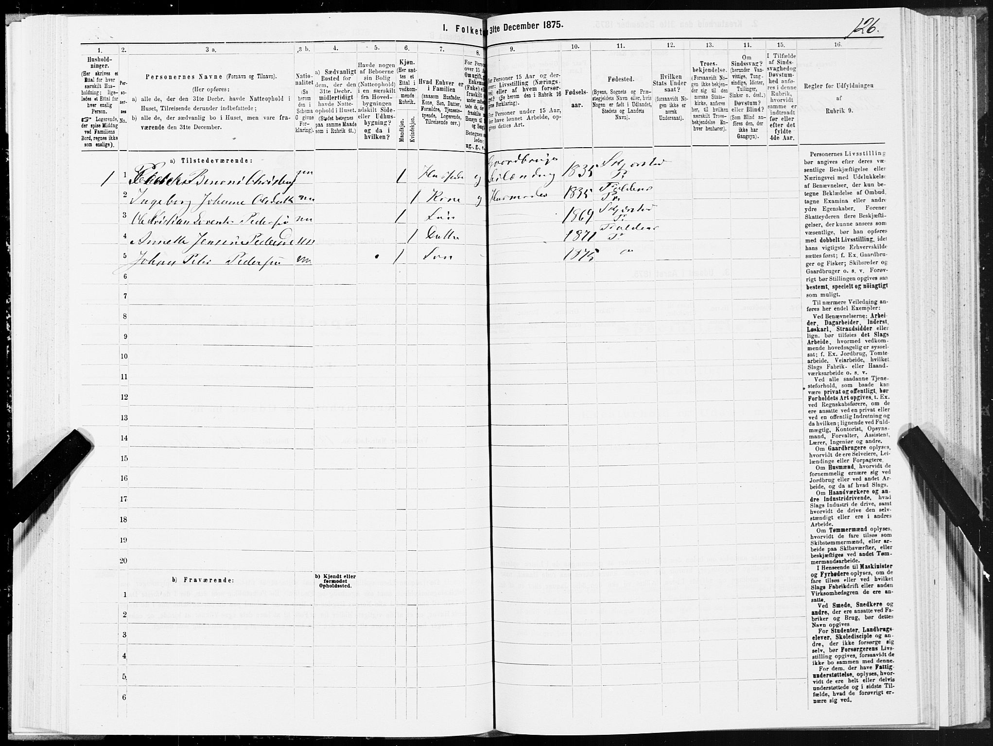 SAT, 1875 census for 1845P Folda, 1875, p. 3126
