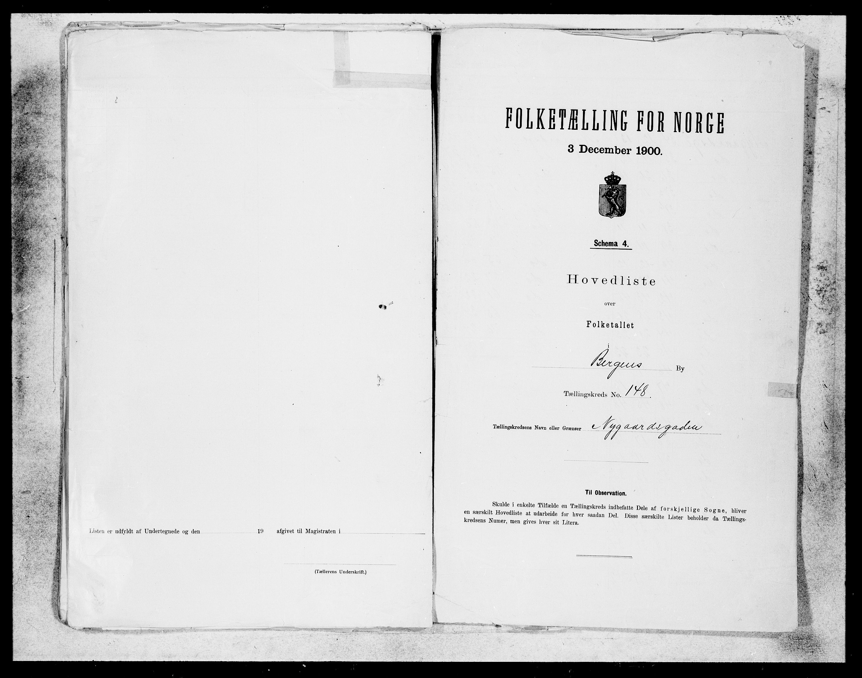 SAB, 1900 census for Bergen, 1900, p. 304