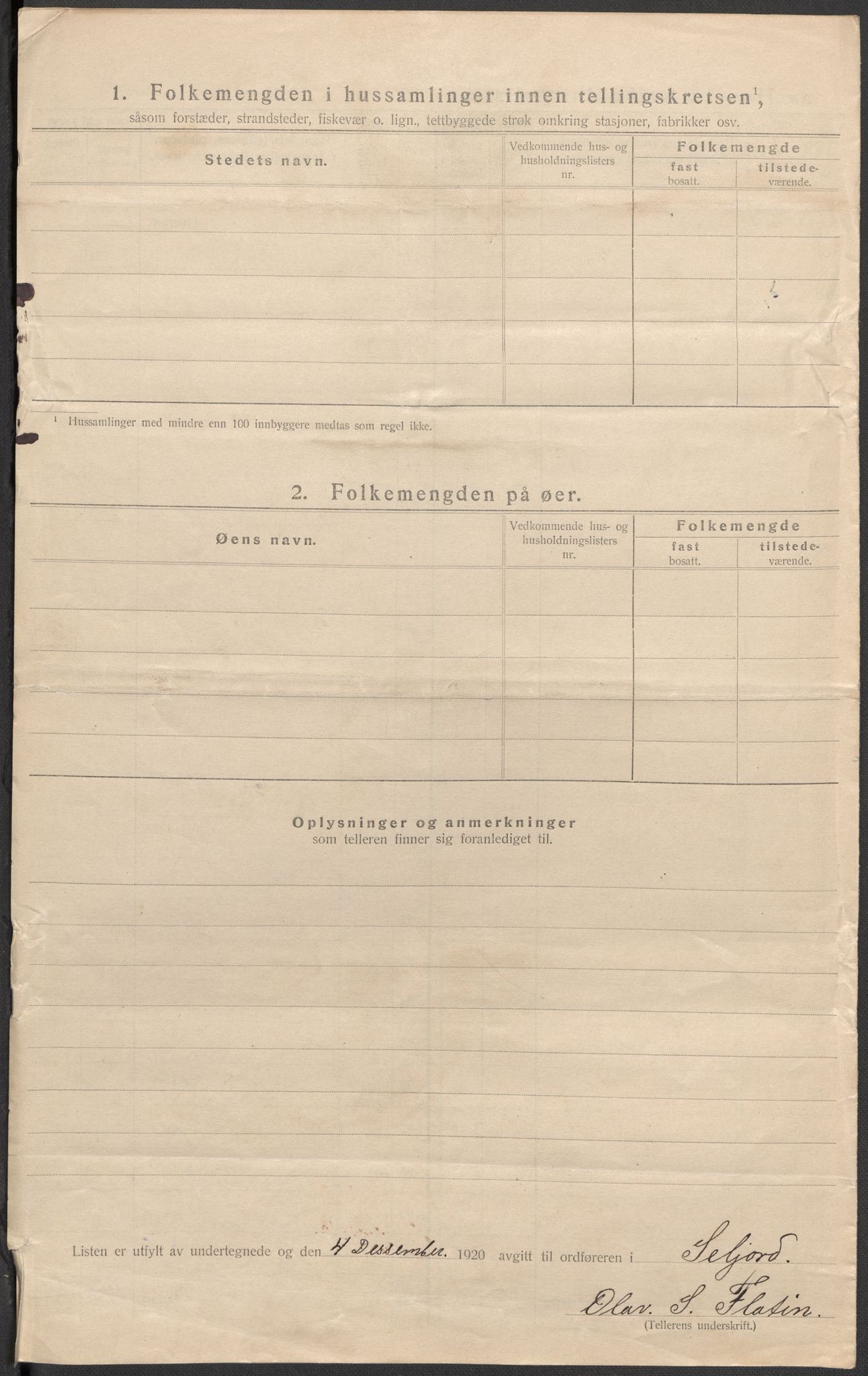 SAKO, 1920 census for Seljord, 1920, p. 29