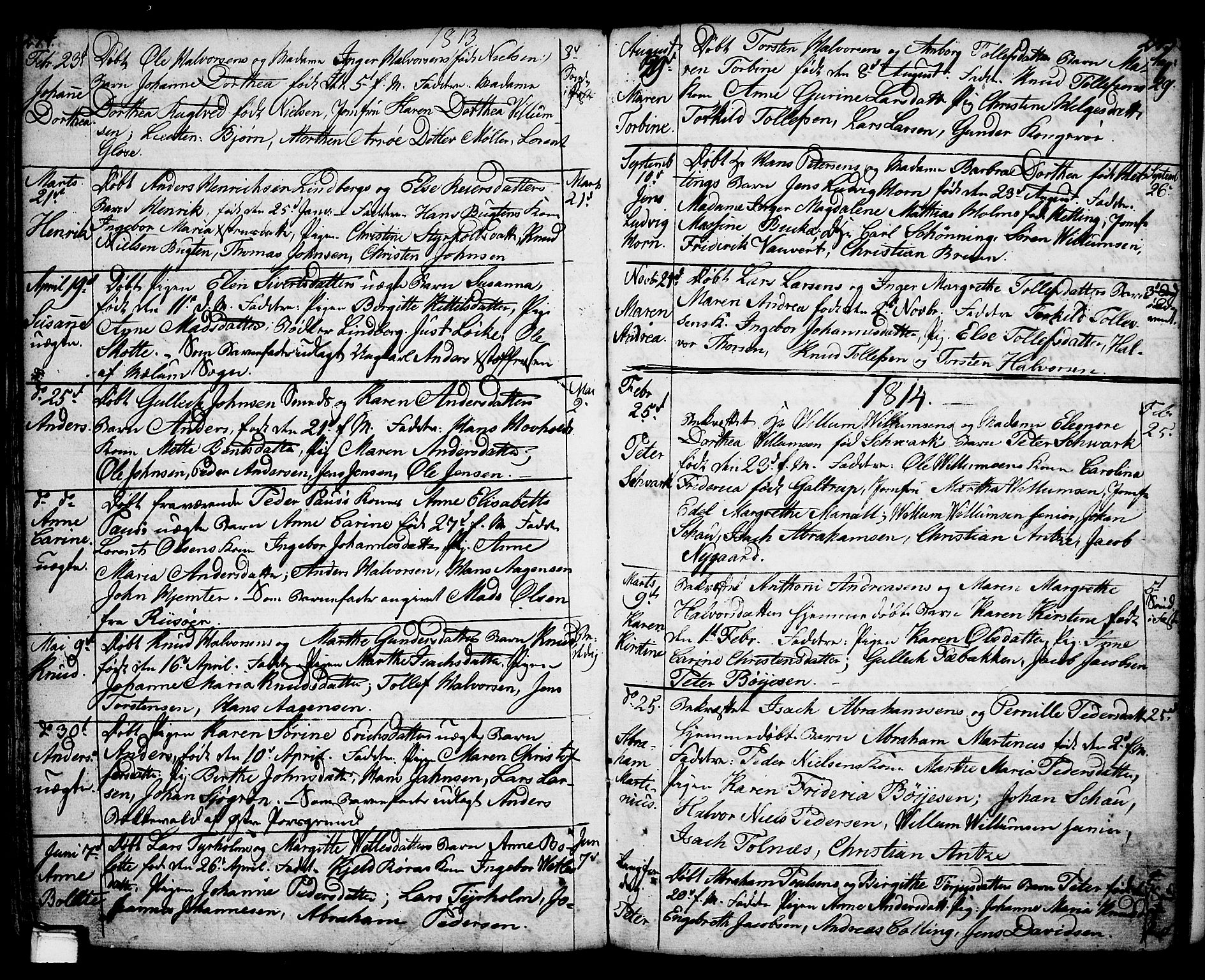 Porsgrunn kirkebøker , SAKO/A-104/F/Fa/L0001: Parish register (official) no. 1, 1764-1814, p. 244-245