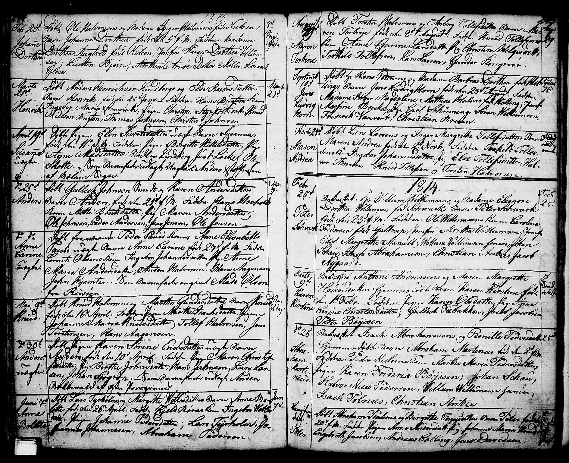 Porsgrunn kirkebøker , AV/SAKO-A-104/F/Fa/L0001: Parish register (official) no. 1, 1764-1814, p. 244-245