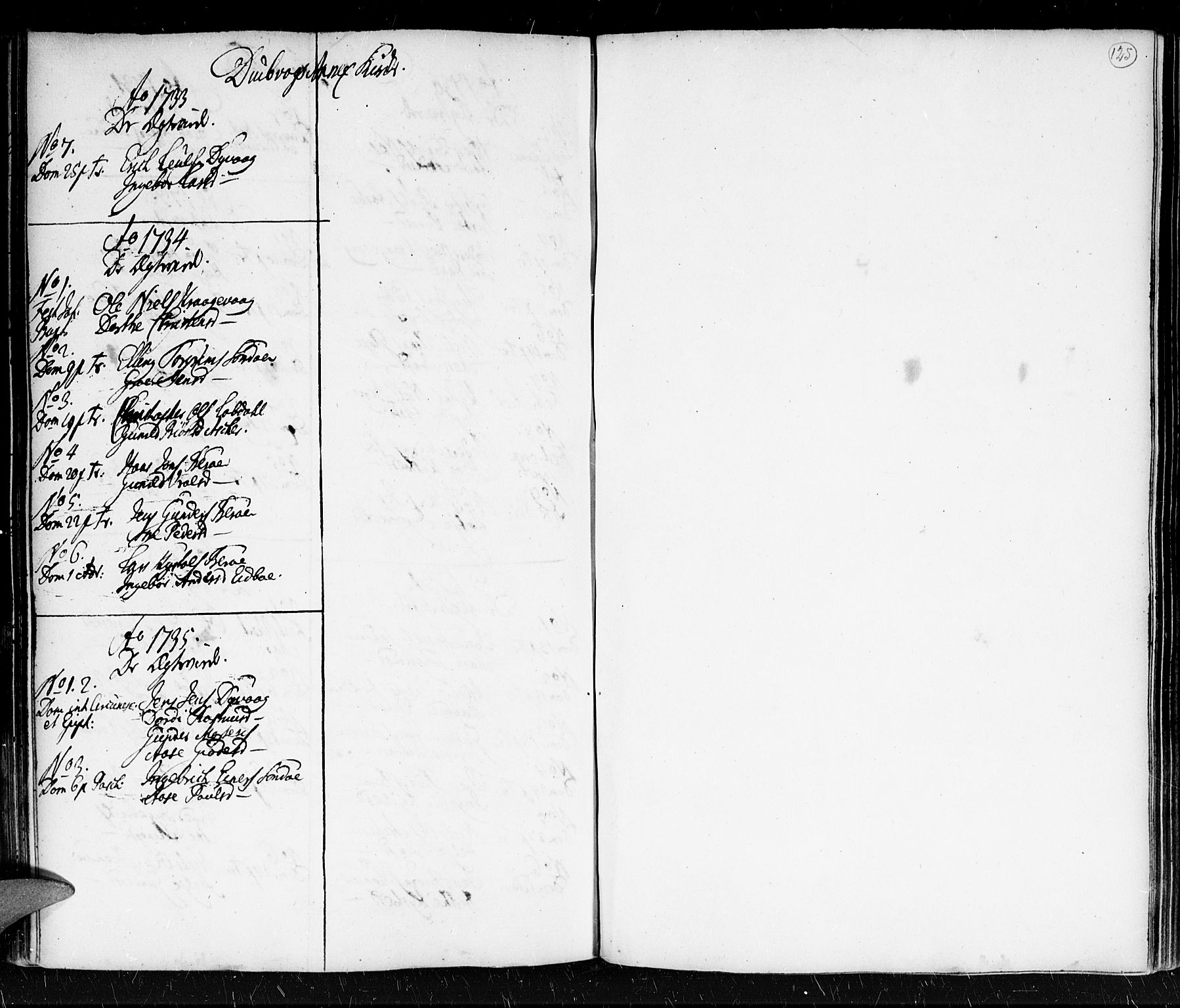 Holt sokneprestkontor, AV/SAK-1111-0021/F/Fa/L0001: Parish register (official) no. A 1 /3, 1721-1812, p. 125