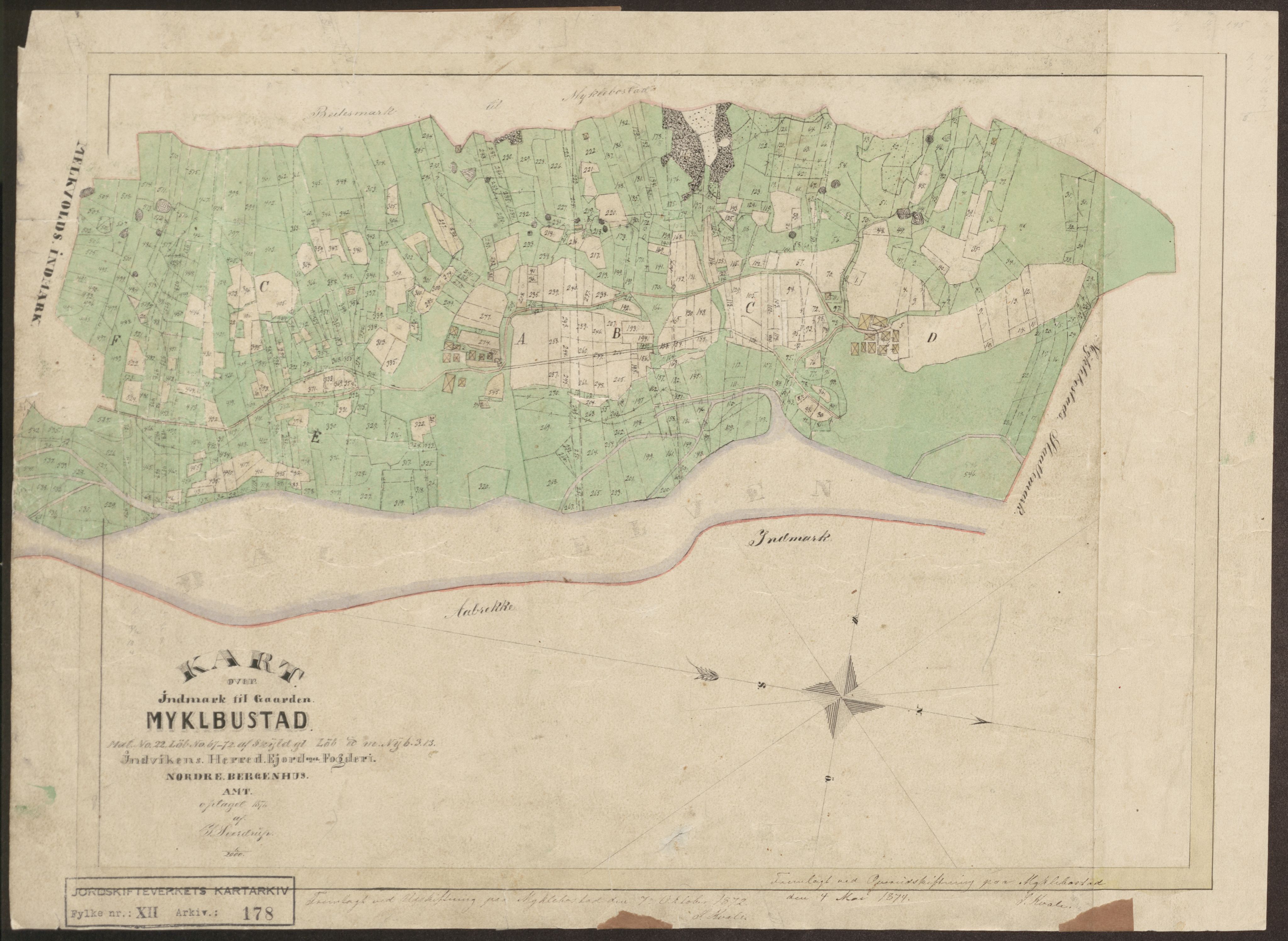 Jordskifteverkets kartarkiv, AV/RA-S-3929/T, 1859-1988, p. 269