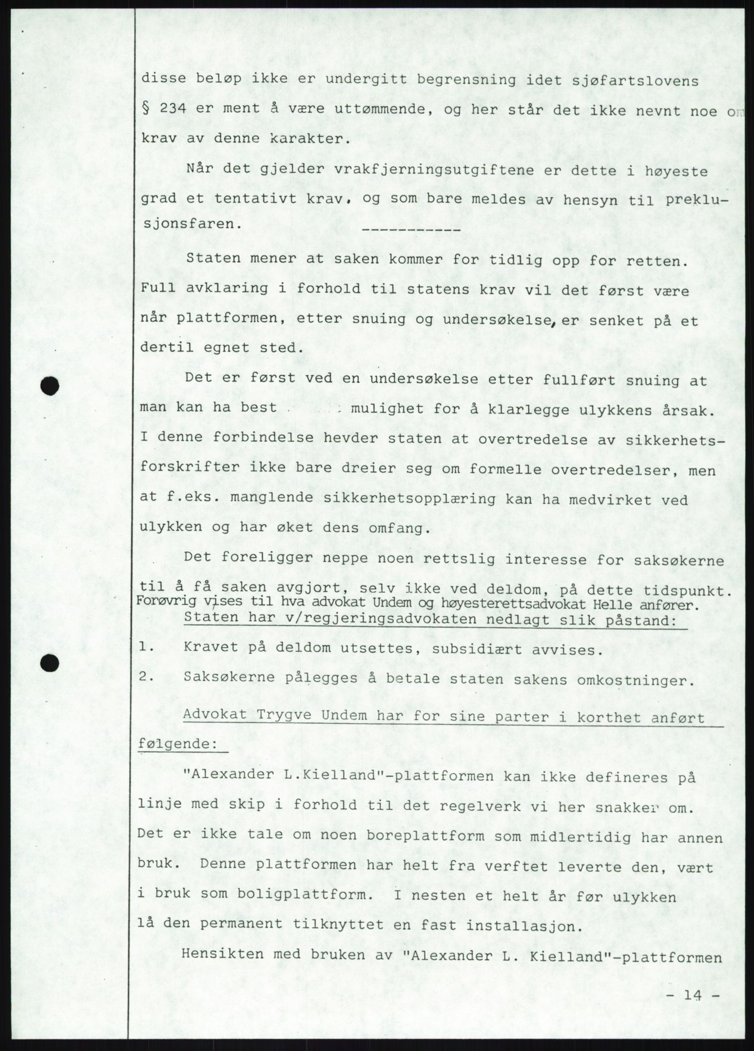 Pa 1503 - Stavanger Drilling AS, AV/SAST-A-101906/A/Ab/Abc/L0009: Styrekorrespondanse Stavanger Drilling II A/S, 1981-1983, p. 549