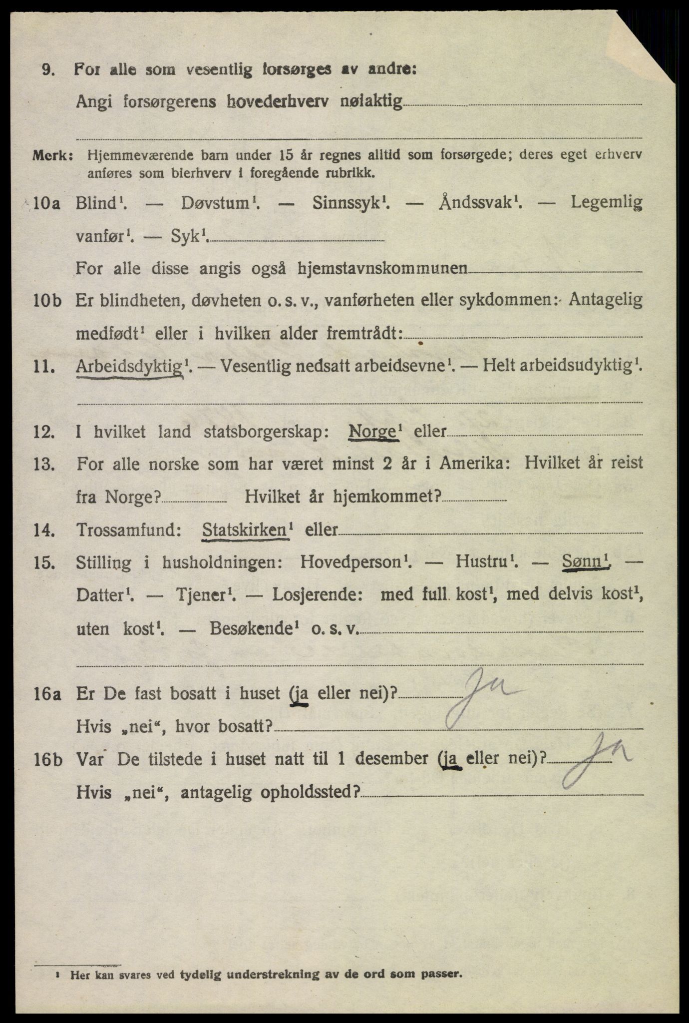 SAH, 1920 census for Nord-Fron, 1920, p. 7957