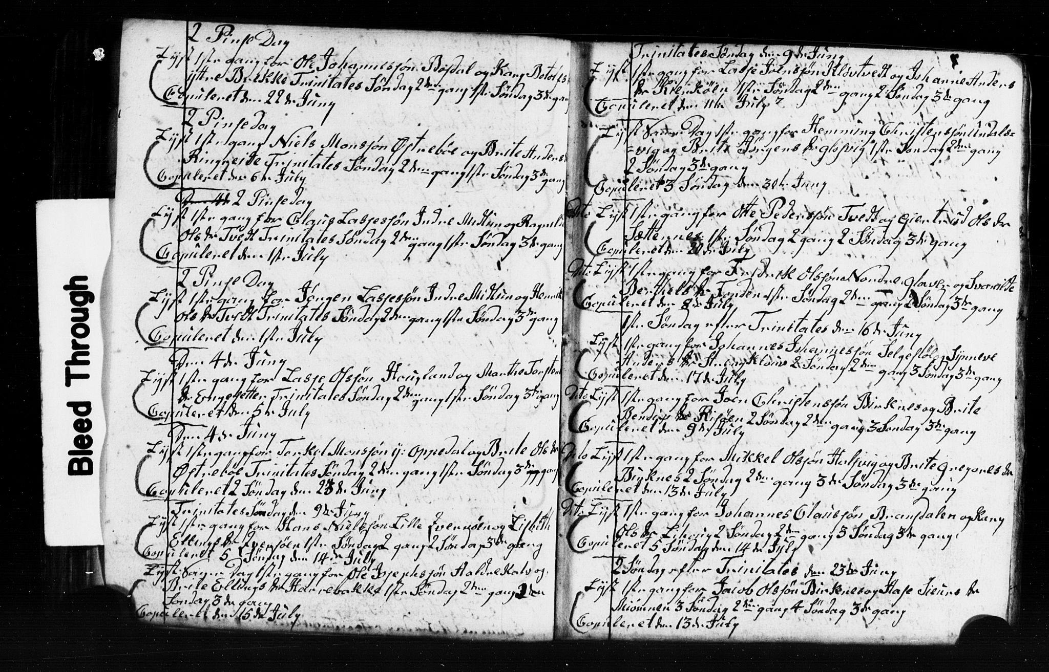 Gulen sokneprestembete, AV/SAB-A-80201/H/Hab: Parish register (copy) no. A 2, 1791-1814