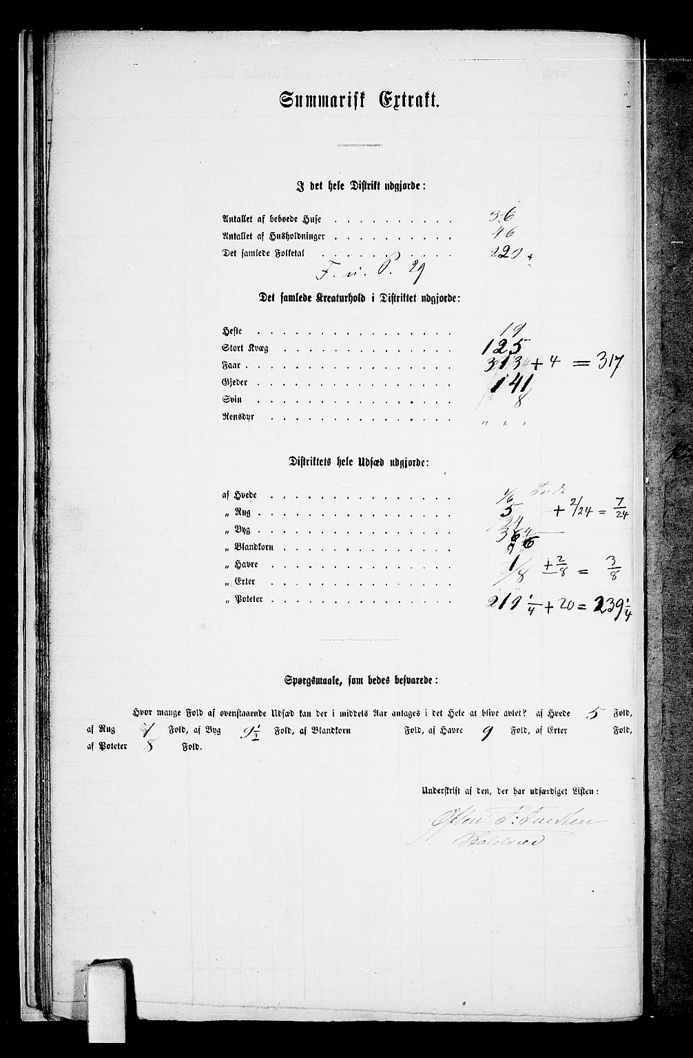 RA, 1865 census for Nissedal, 1865, p. 20