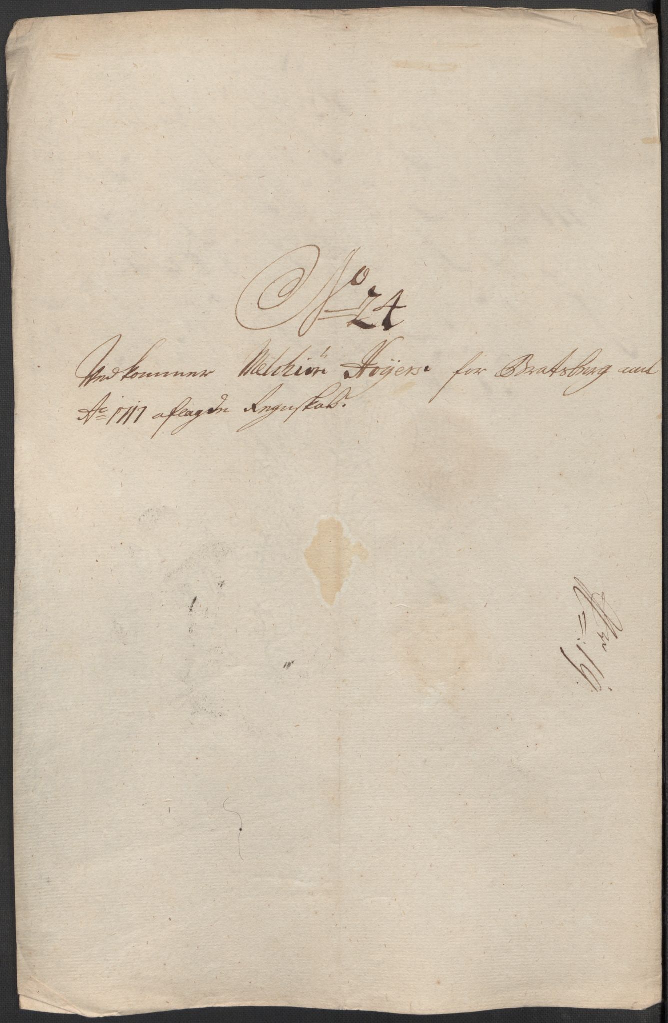 Rentekammeret inntil 1814, Reviderte regnskaper, Fogderegnskap, AV/RA-EA-4092/R36/L2129: Fogderegnskap Øvre og Nedre Telemark og Bamble, 1717, p. 393