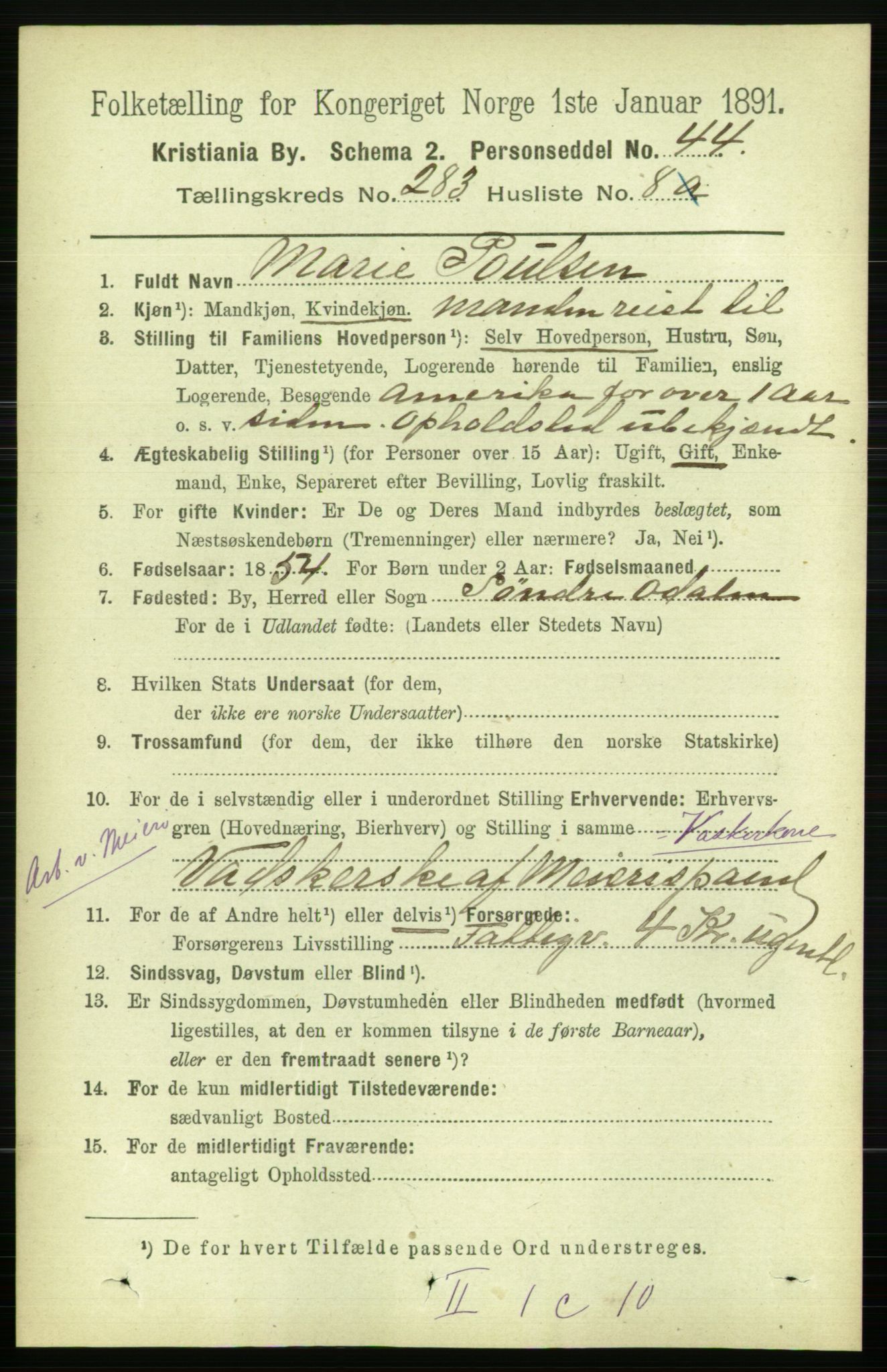 RA, 1891 census for 0301 Kristiania, 1891, p. 172878