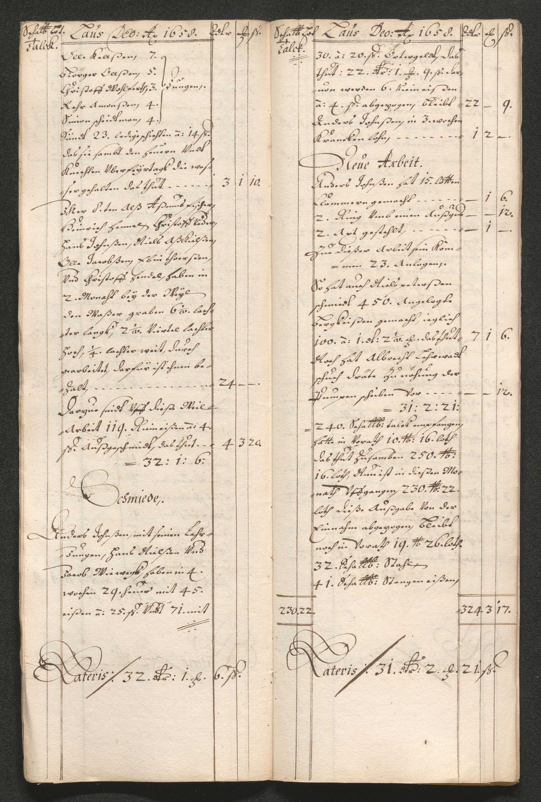 Kongsberg Sølvverk 1623-1816, AV/SAKO-EA-3135/001/D/Dc/Dcd/L0033: Utgiftsregnskap for gruver m.m. , 1658, p. 210