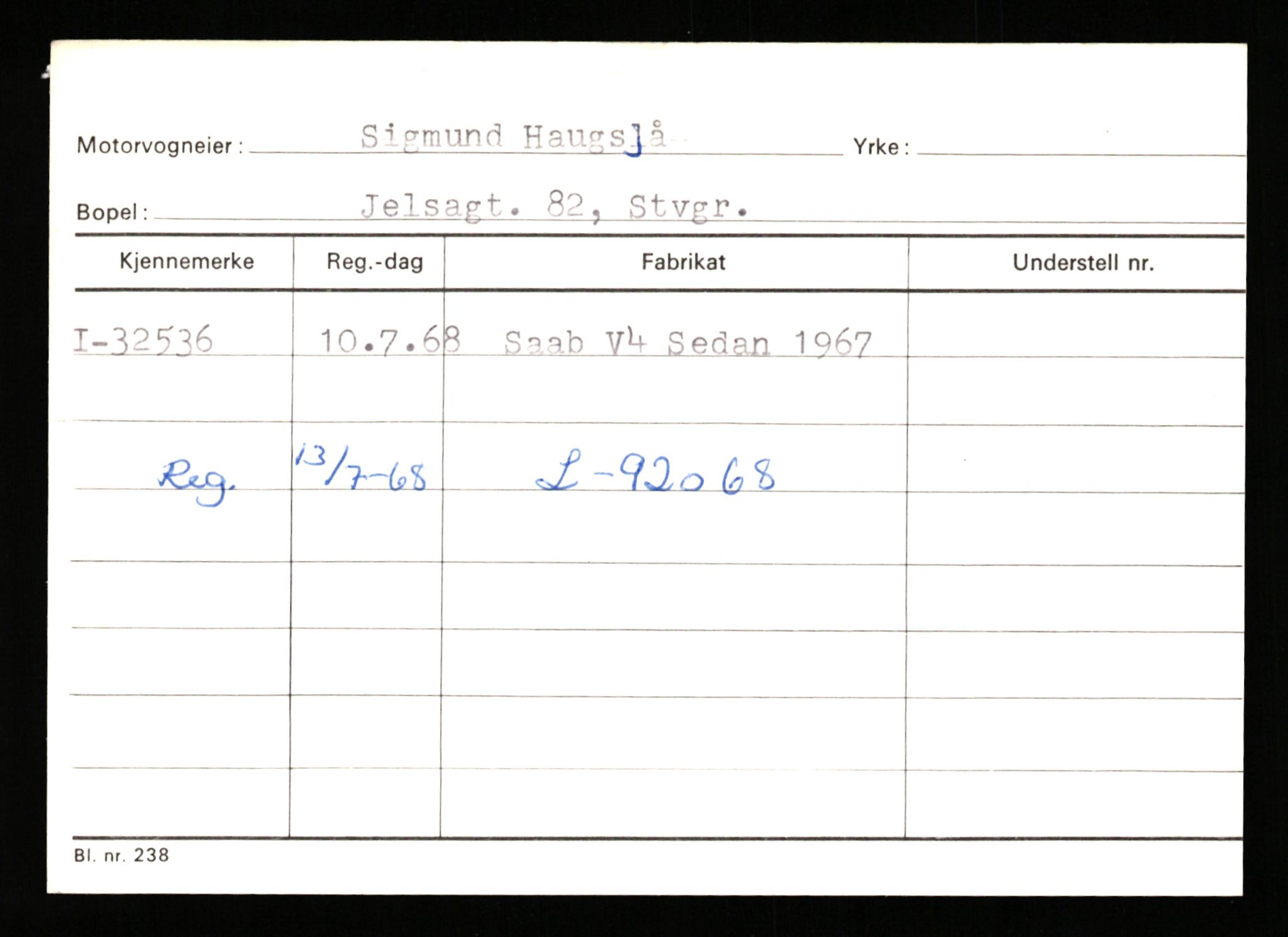 Stavanger trafikkstasjon, AV/SAST-A-101942/0/G/L0005: Registreringsnummer: 23000 - 34245, 1930-1971, p. 2950