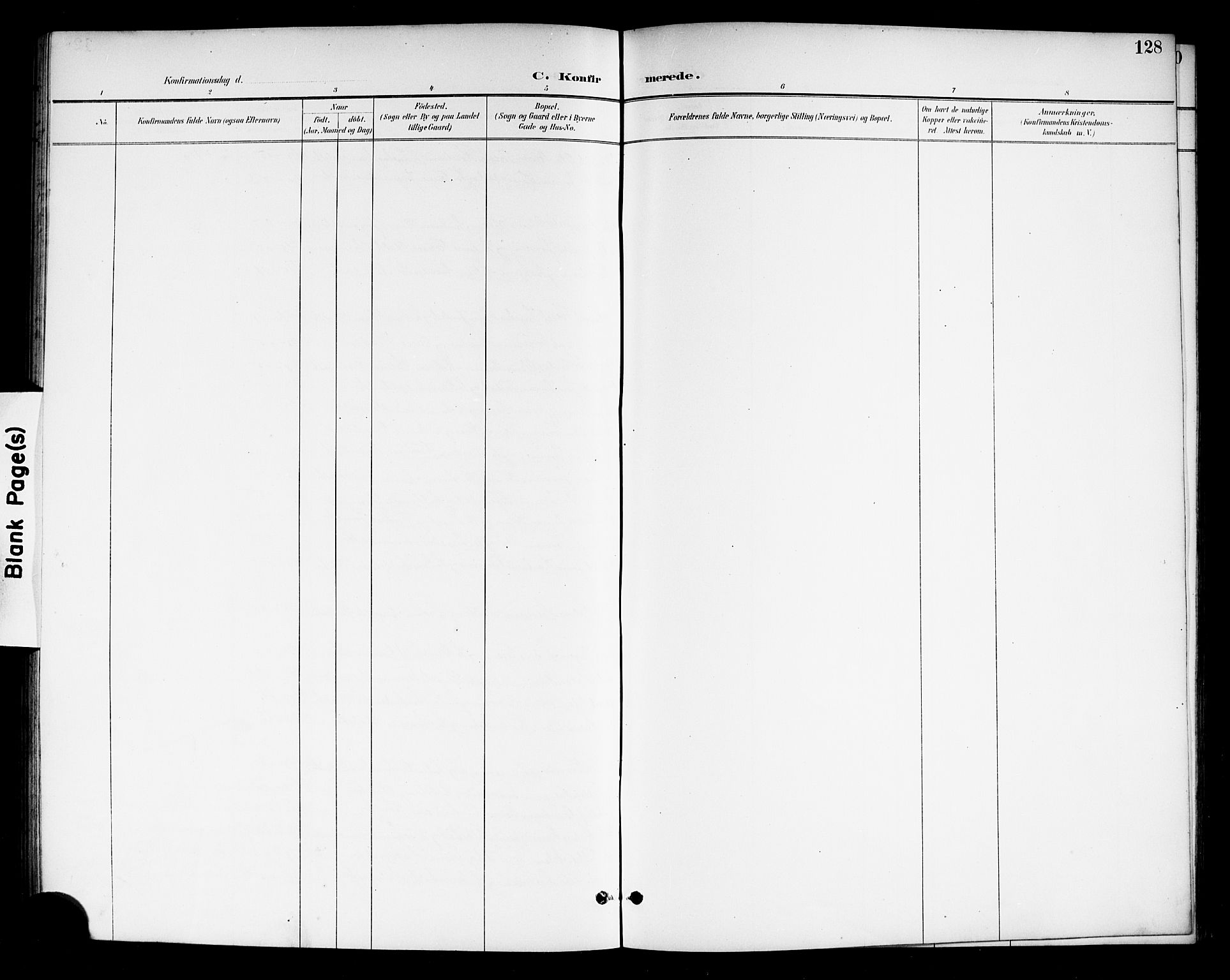 Drangedal kirkebøker, SAKO/A-258/G/Gb/L0002: Parish register (copy) no. II 2, 1895-1918, p. 128