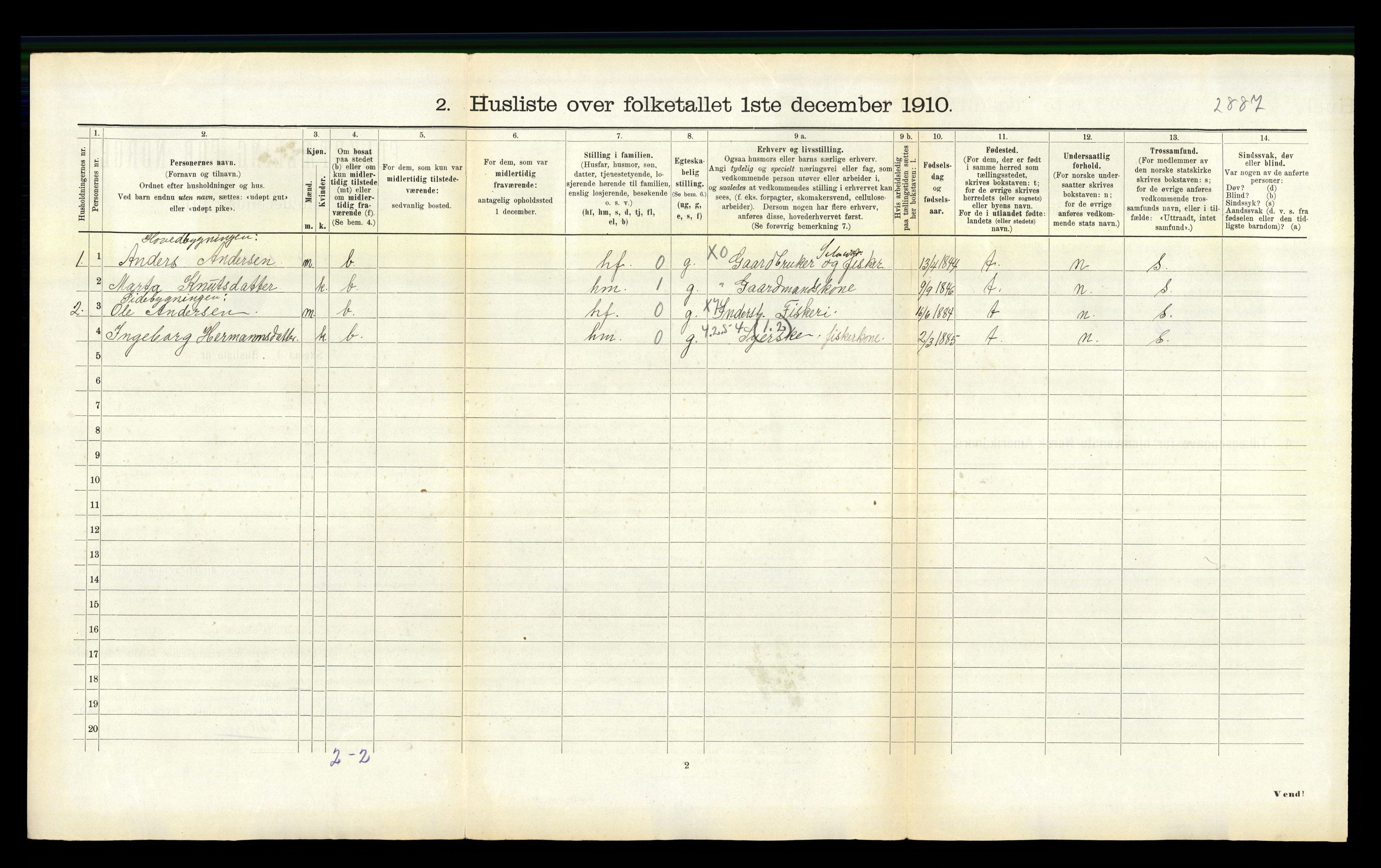 RA, 1910 census for Herøy, 1910, p. 323