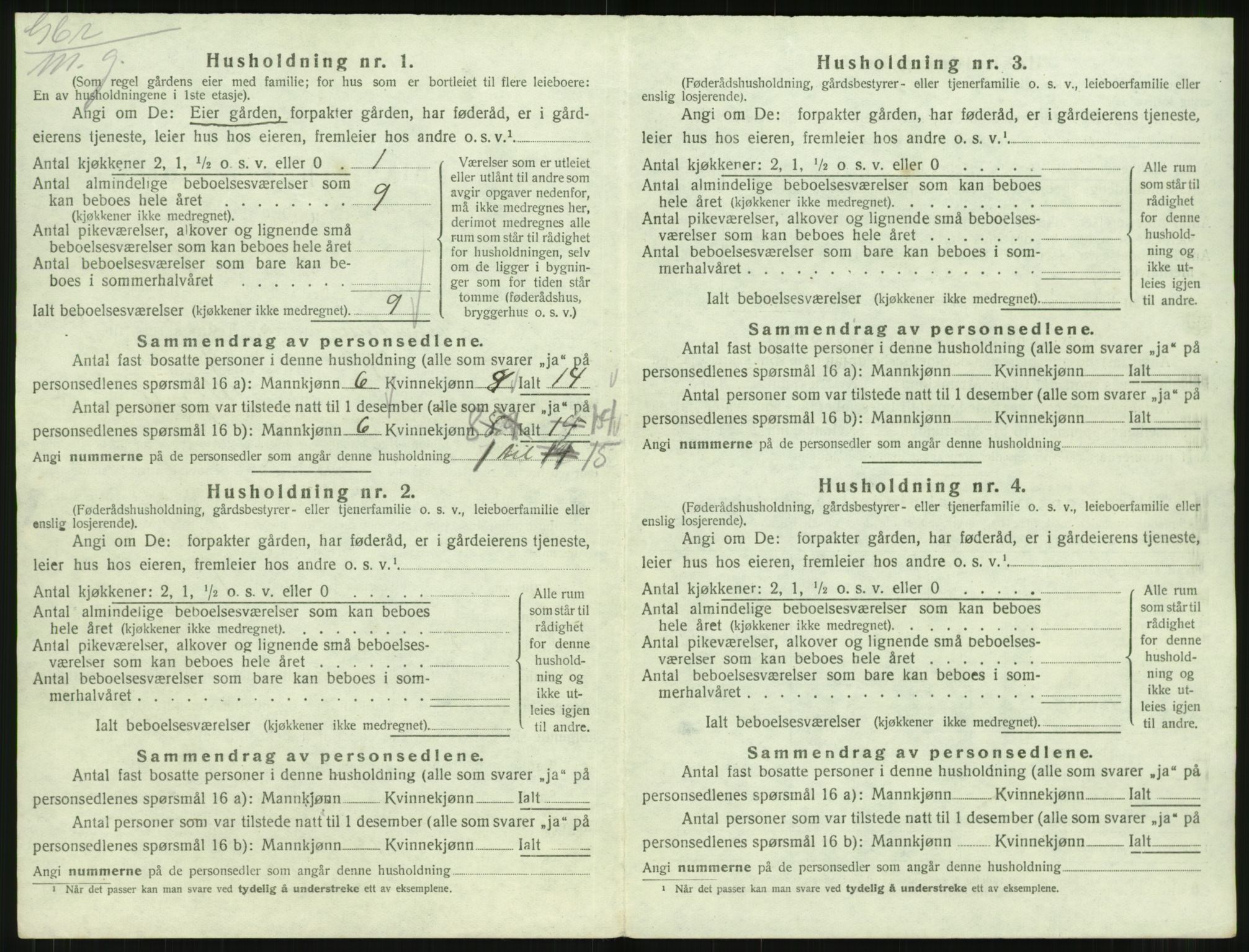 SAT, 1920 census for Stemshaug, 1920, p. 283