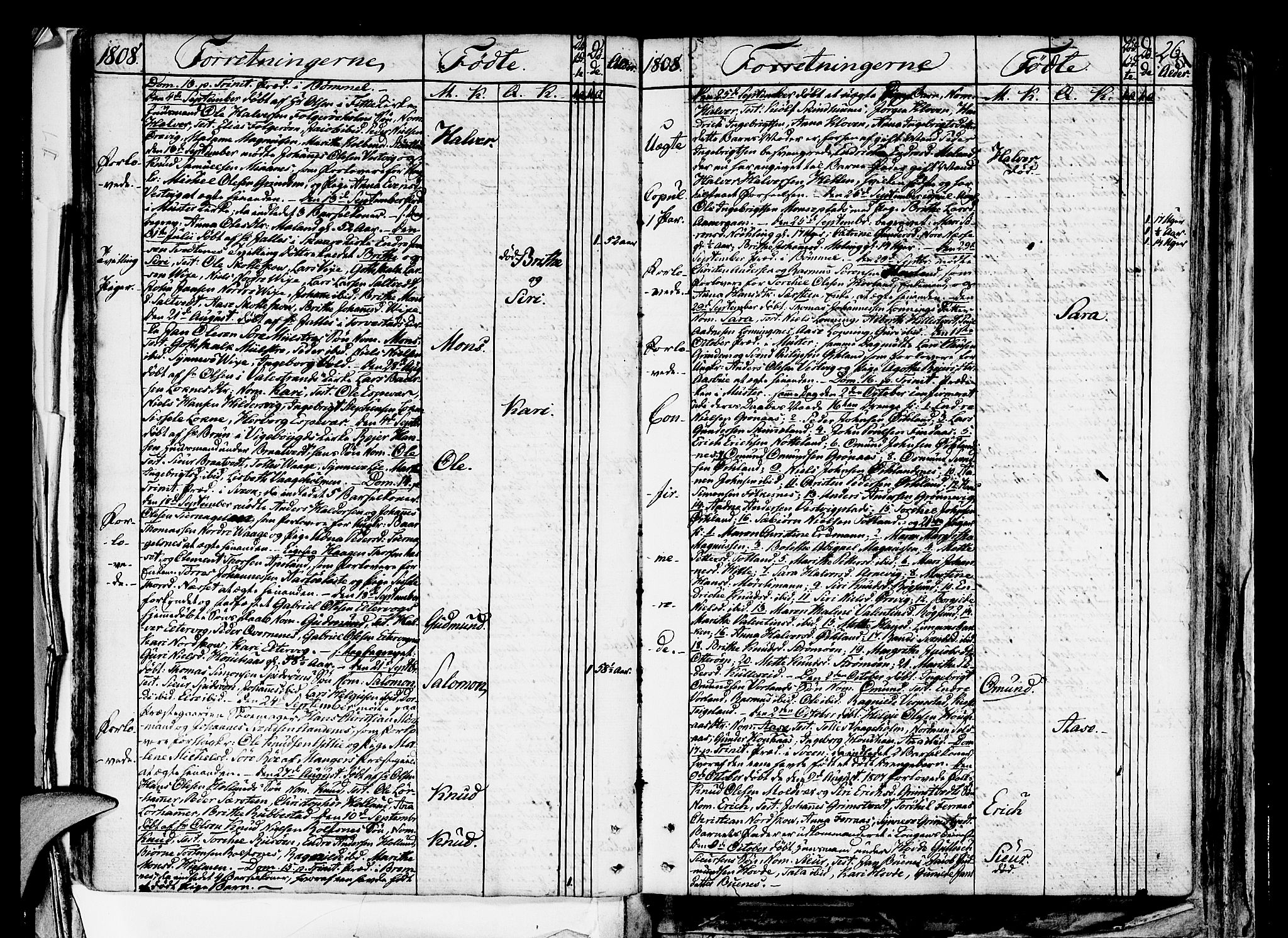 Finnås sokneprestembete, AV/SAB-A-99925/H/Ha/Haa/Haaa/L0004: Parish register (official) no. A 4, 1804-1830, p. 26