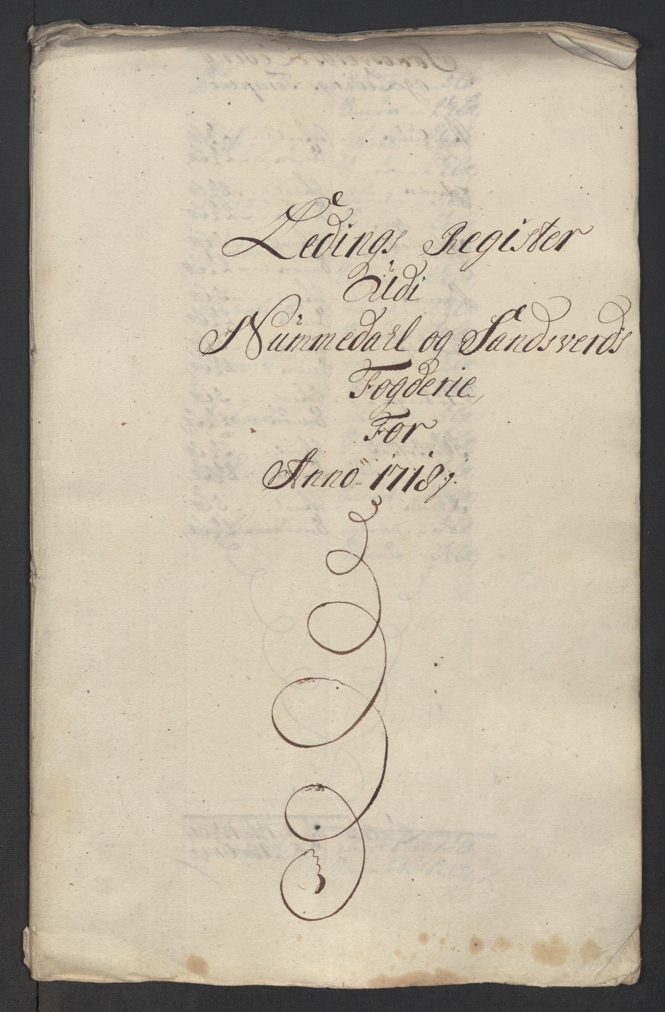 Rentekammeret inntil 1814, Reviderte regnskaper, Fogderegnskap, RA/EA-4092/R24/L1594: Fogderegnskap Numedal og Sandsvær, 1718, p. 244