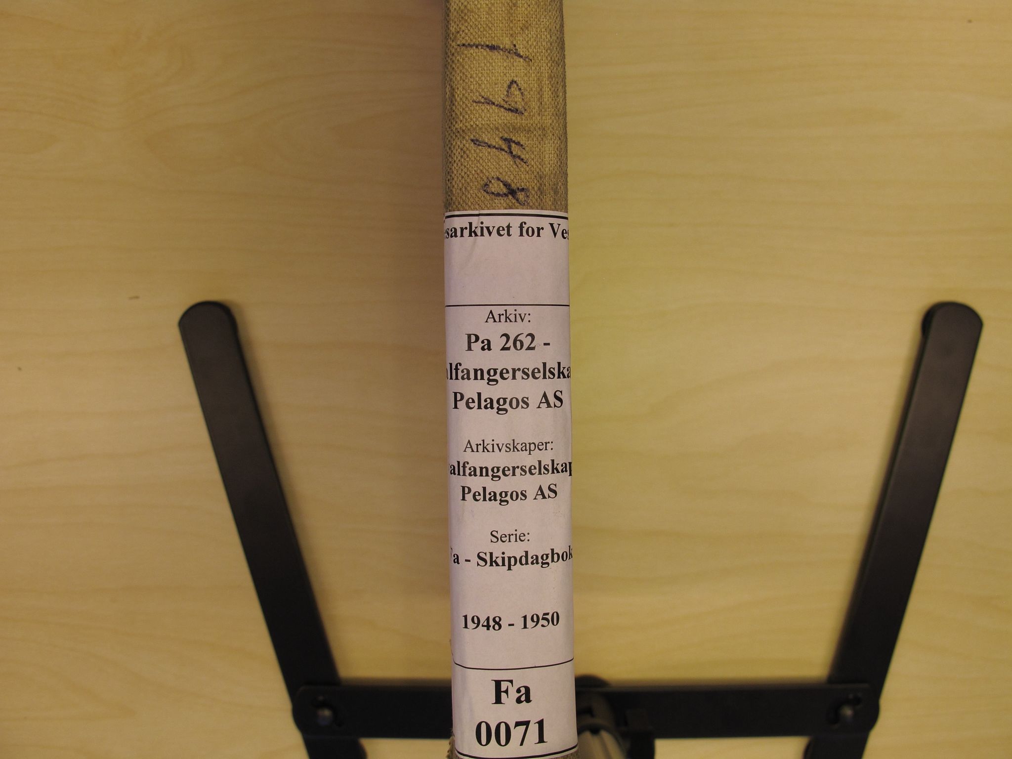 Pa 262 - Hvalfangerselskapet Pelagos AS, VEMU/A-1330/F/Fa/L0071: Gos XI, hb - dekksdagbok, 1948-1950