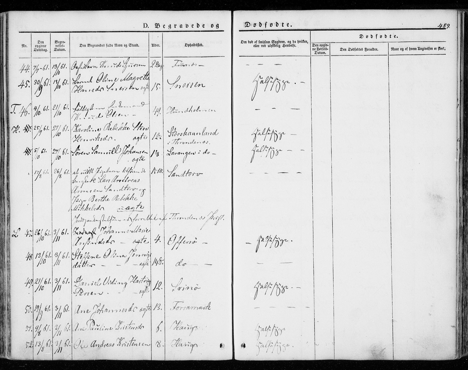 Ministerialprotokoller, klokkerbøker og fødselsregistre - Nordland, AV/SAT-A-1459/872/L1033: Parish register (official) no. 872A08, 1840-1863, p. 489